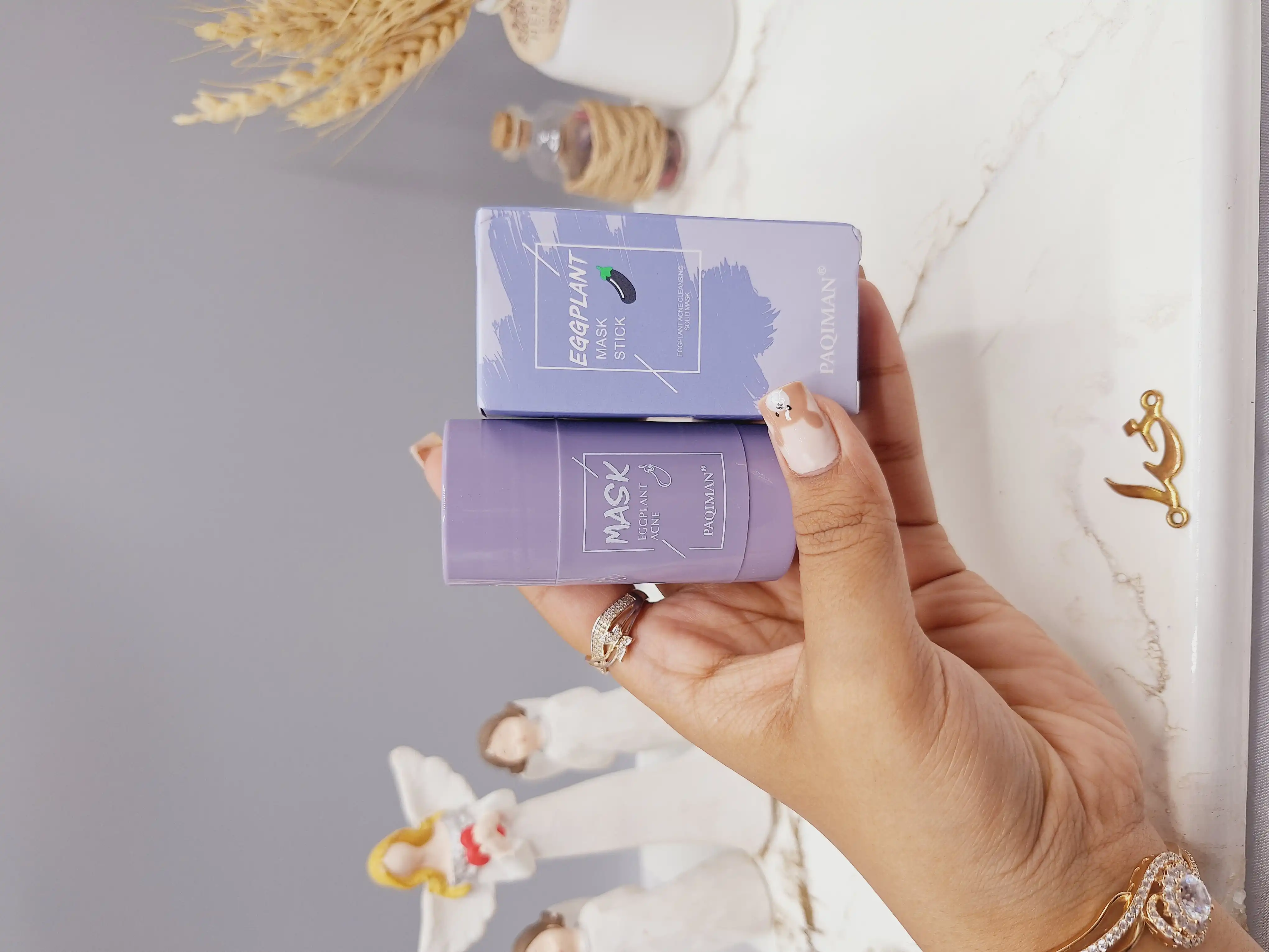 استیک ماسک جادویی تمیز کننده عمیق پوست رایحه بادمجان برند PAQIMAN کد 3014