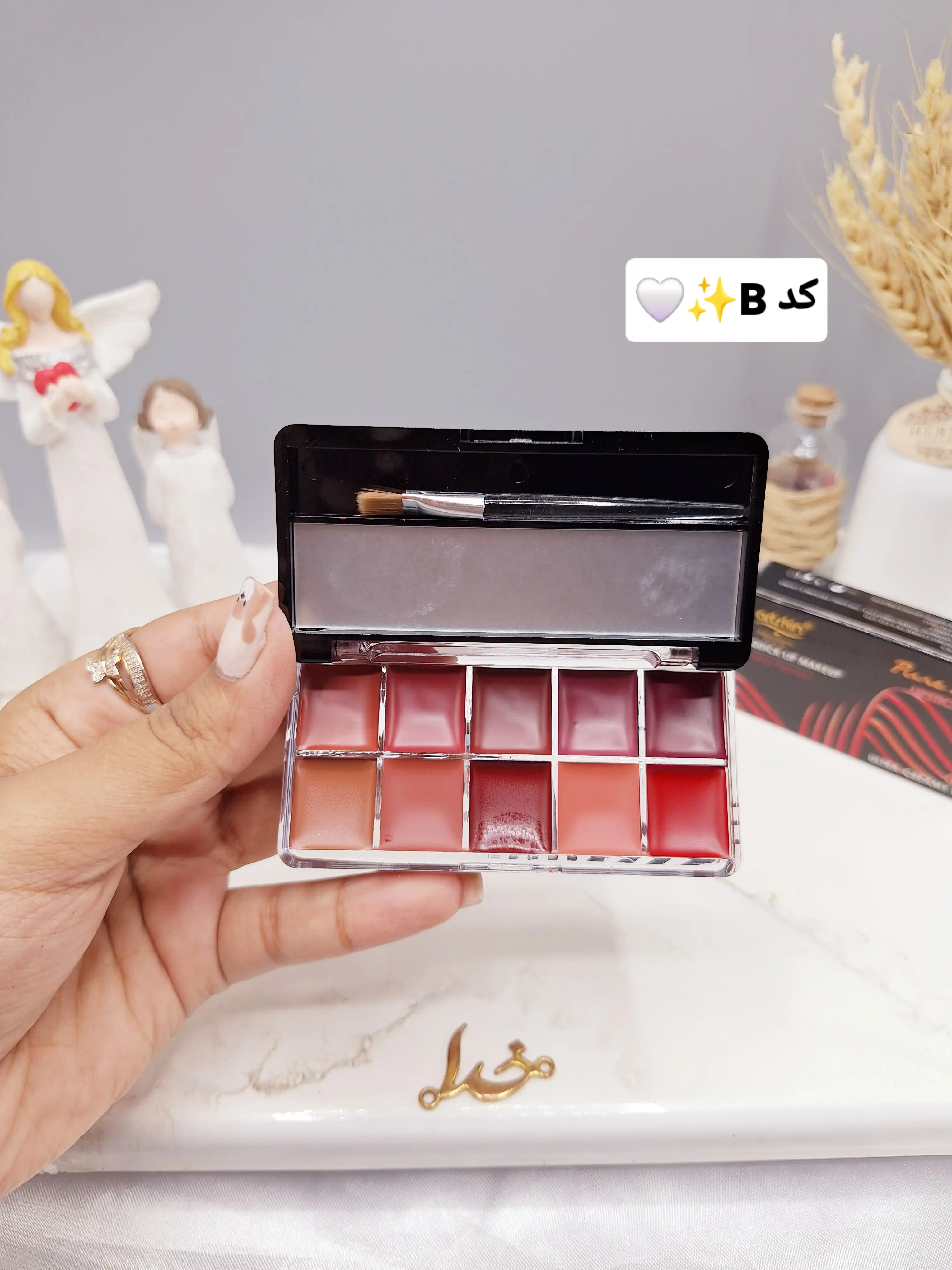 پالت رژ جامد 10 تایی برند آرت اسکین کد AS972169