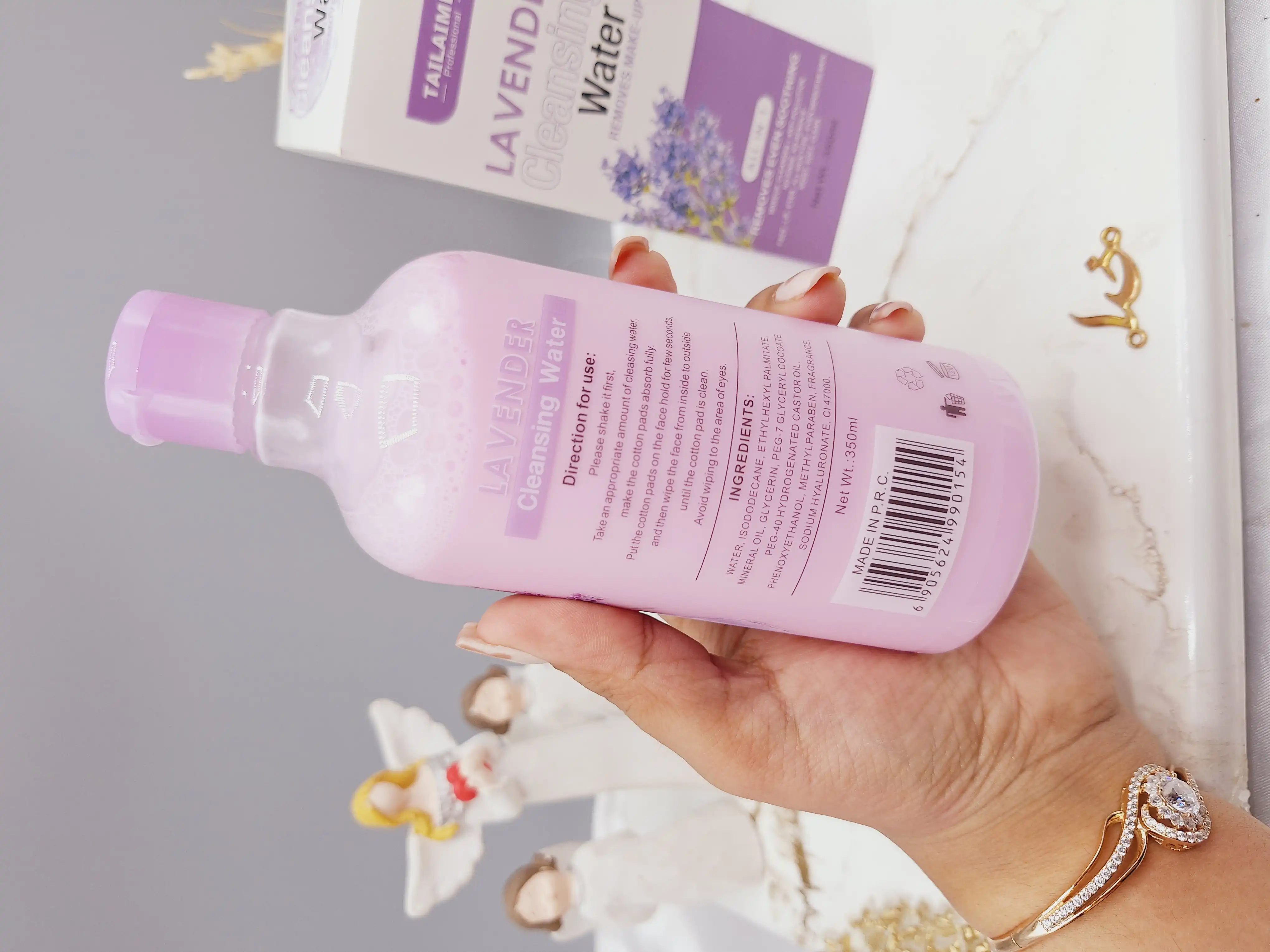 میسلار واتر دوفاز رایحه اسطوخودوس حجم 350ml  اورجینال برند تایلامی کد R015