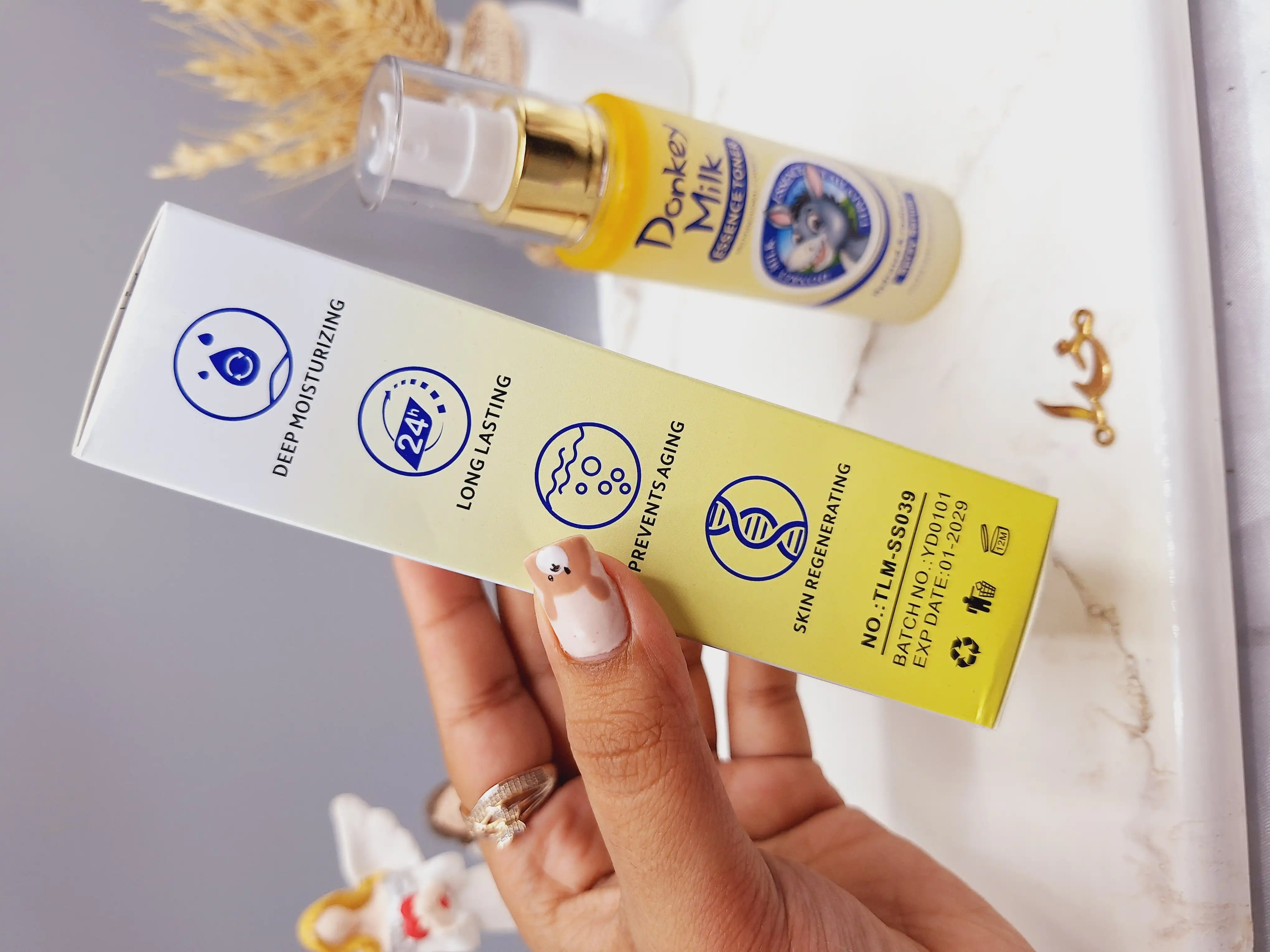 اسپری و تونر آبرسان شیر الاغ برند TAILAMEI | اصل کد SS039