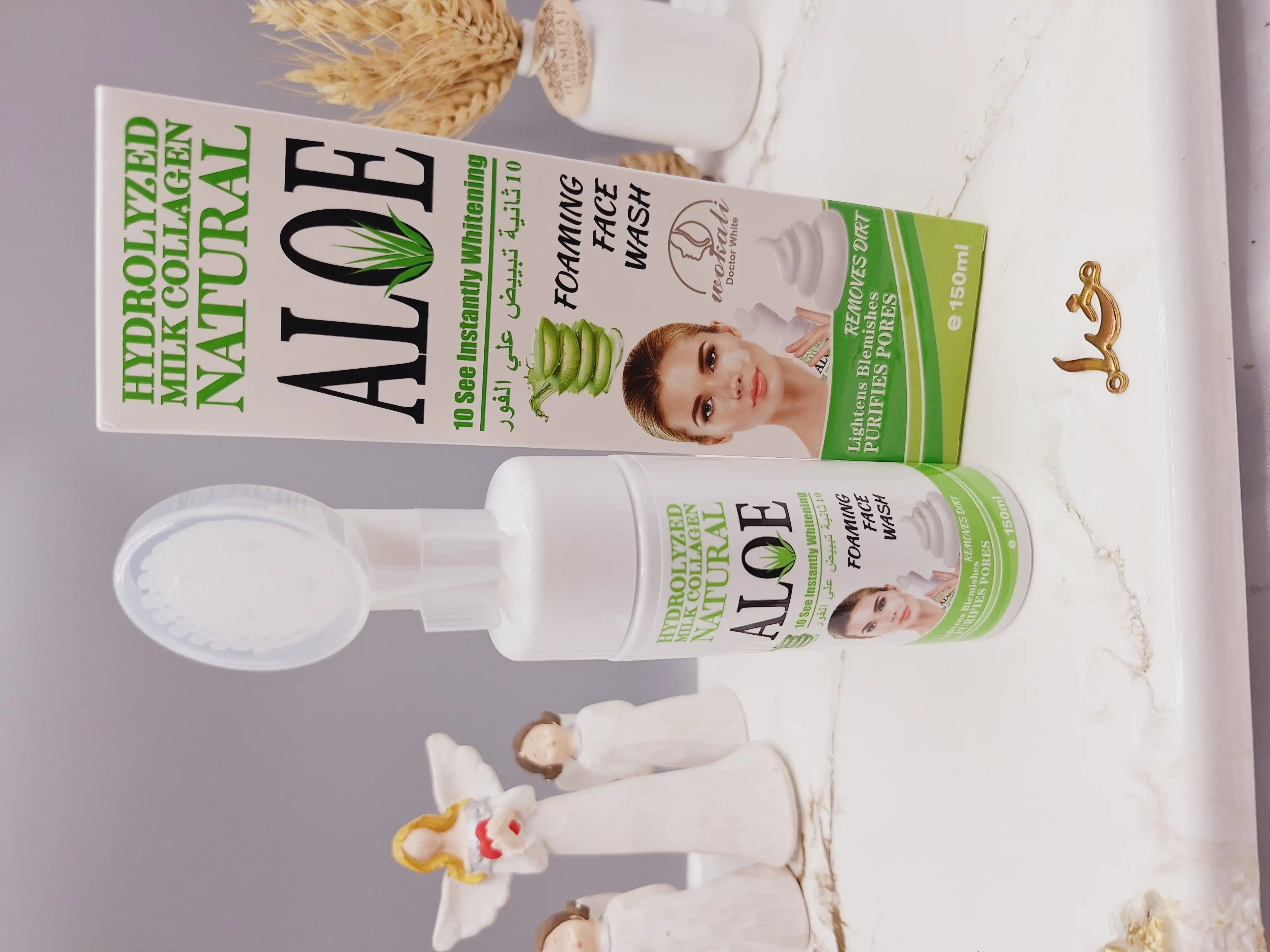 فوم براش دار آلوئه ورا مناسب  شستشوی صورت برند وکالی Wokali کد WKL675