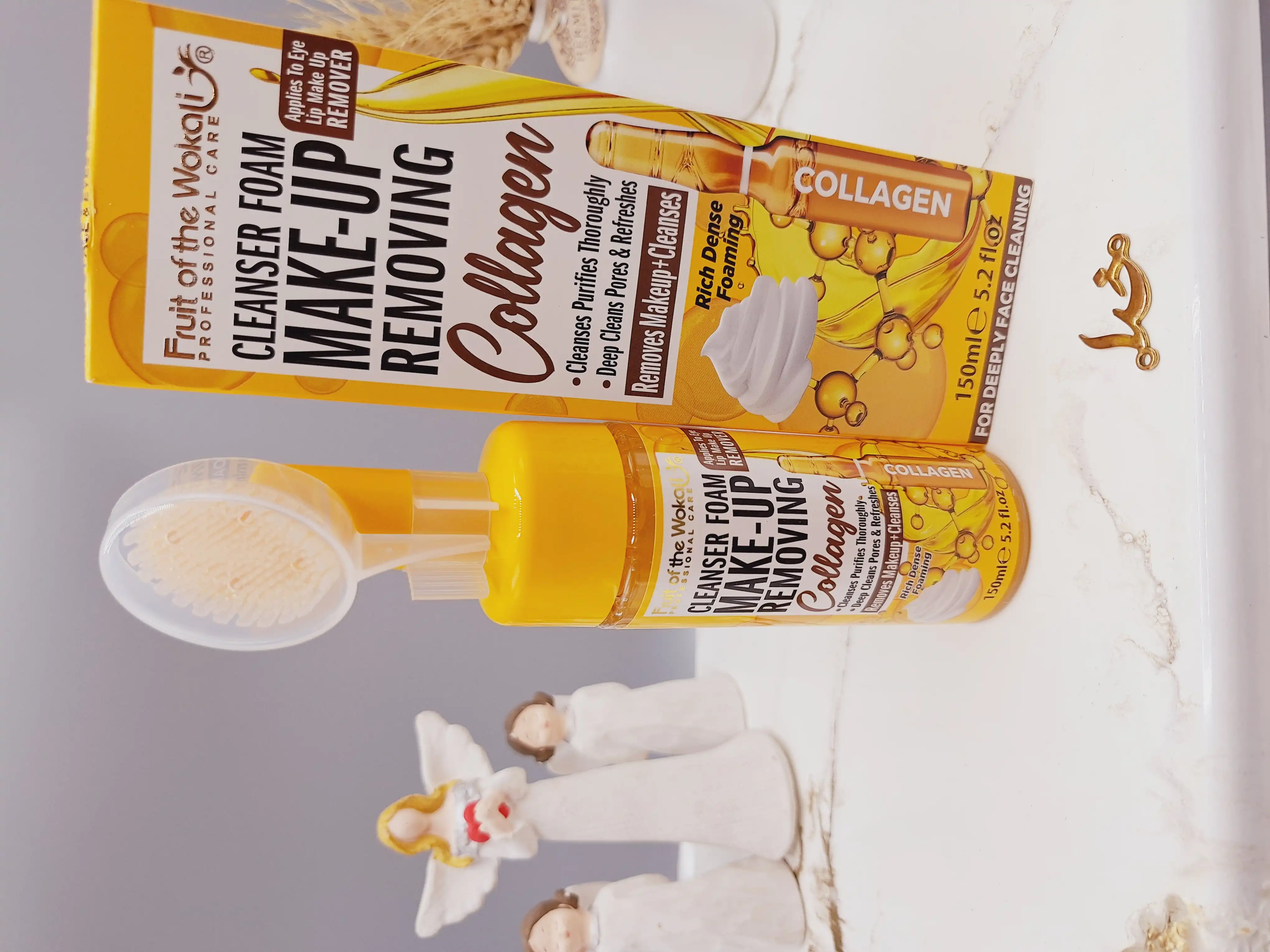 فوم پاک کننده آرایشی براش دار کلاژن ساز برند Wokali کد HA-3073