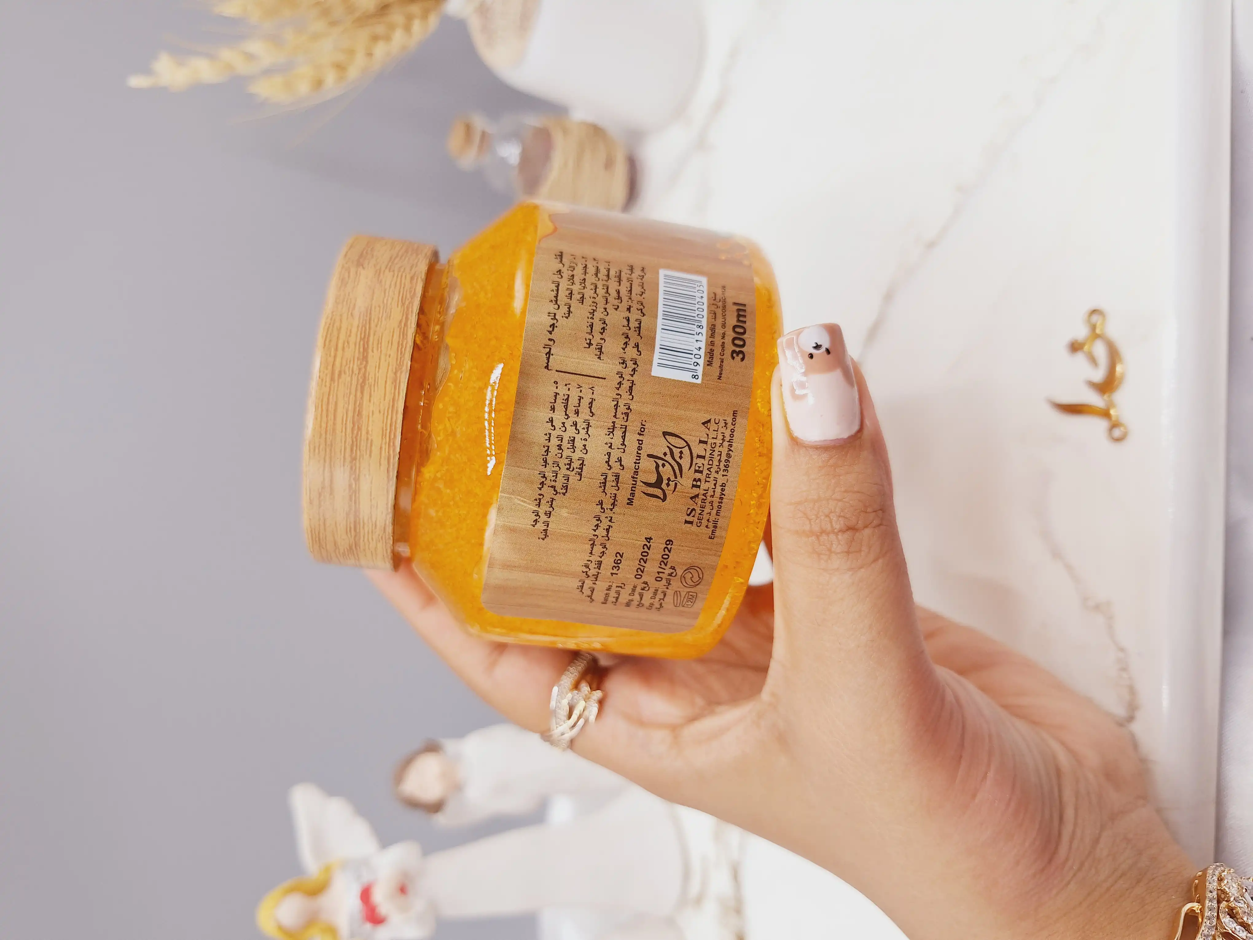 اسکراب کاسه ای شنی مدل زردآلو برند max lady کد 0405