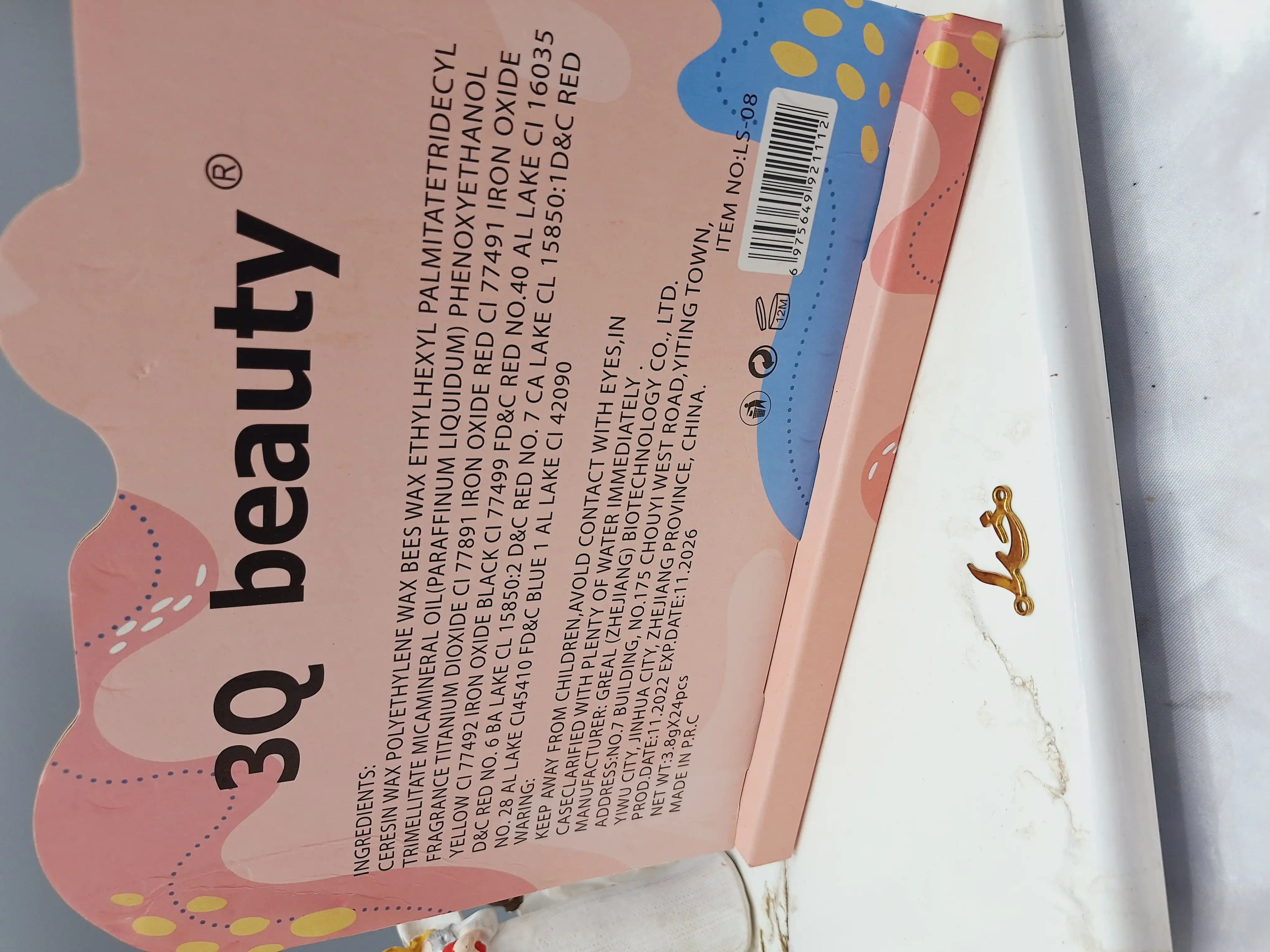 پک 8تایی رژ جامد پرطرفدار برند 3Q beauty کد LS_145