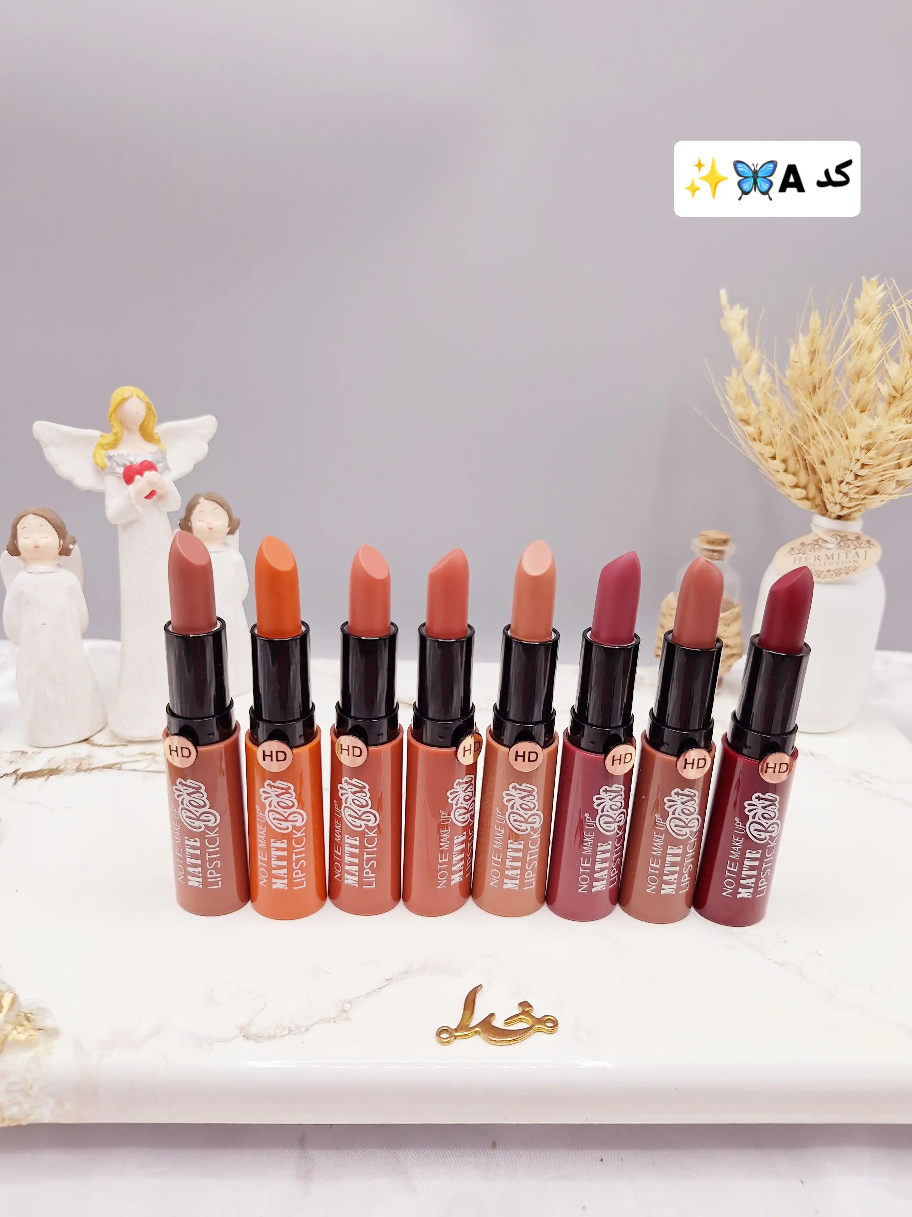 پک 8تایی رژ جامد پرطرفدار برند  NOTE MAKE کد LS_144