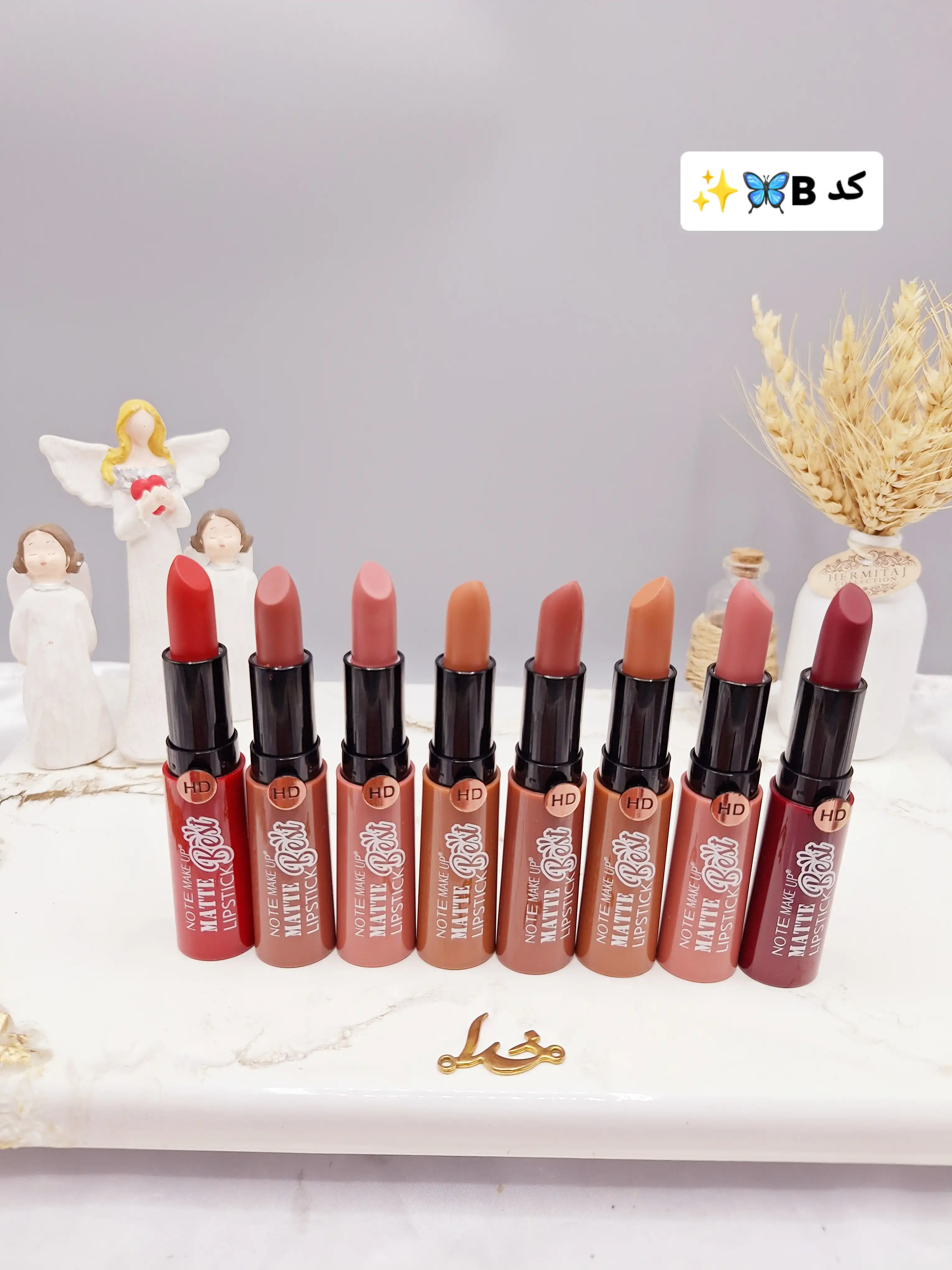 پک 8تایی رژ جامد پرطرفدار برند  NOTE MAKE کد LS_144