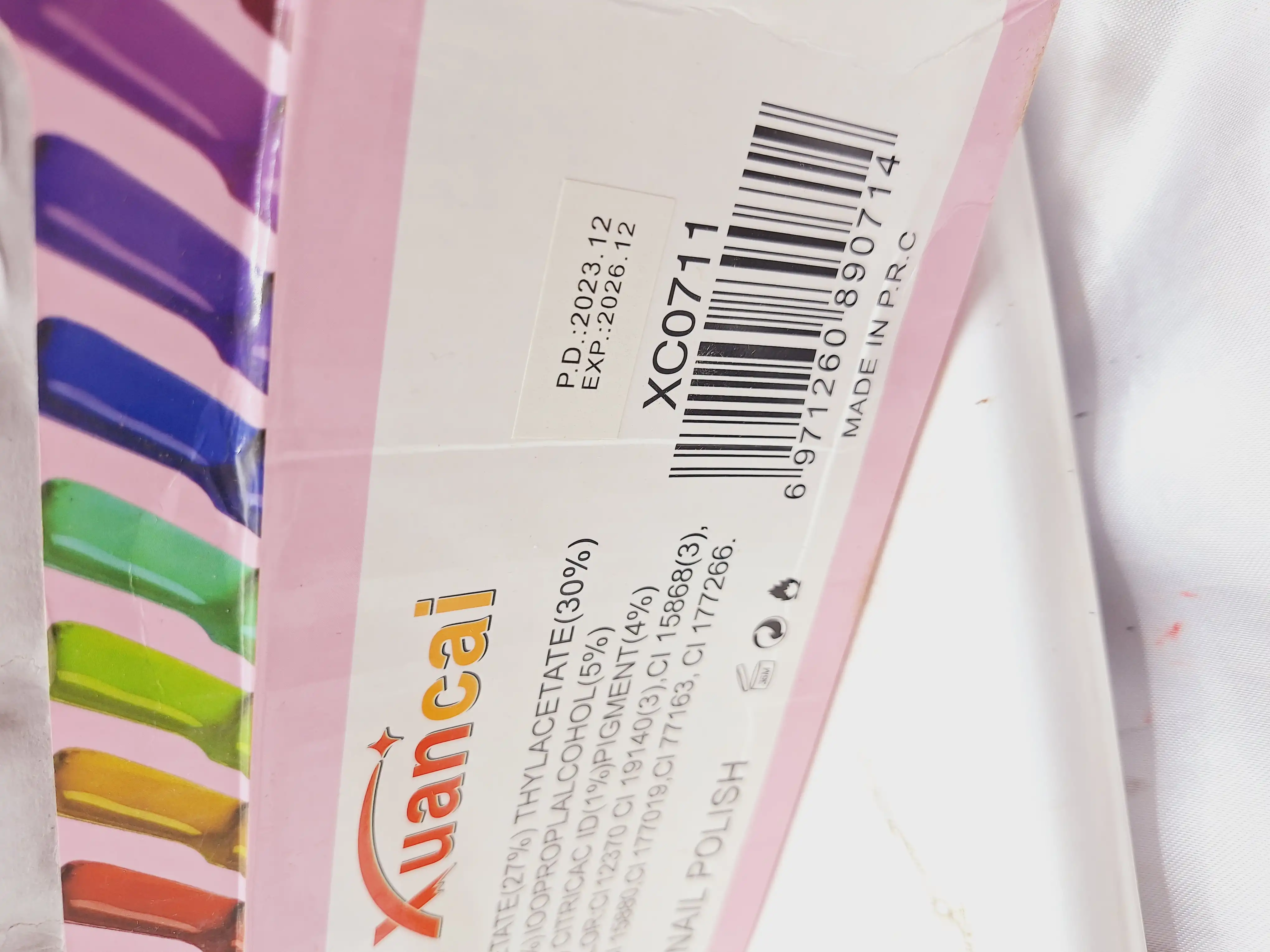 لاک ناخن نایلی پولیش برند Xuancal کد XC0711