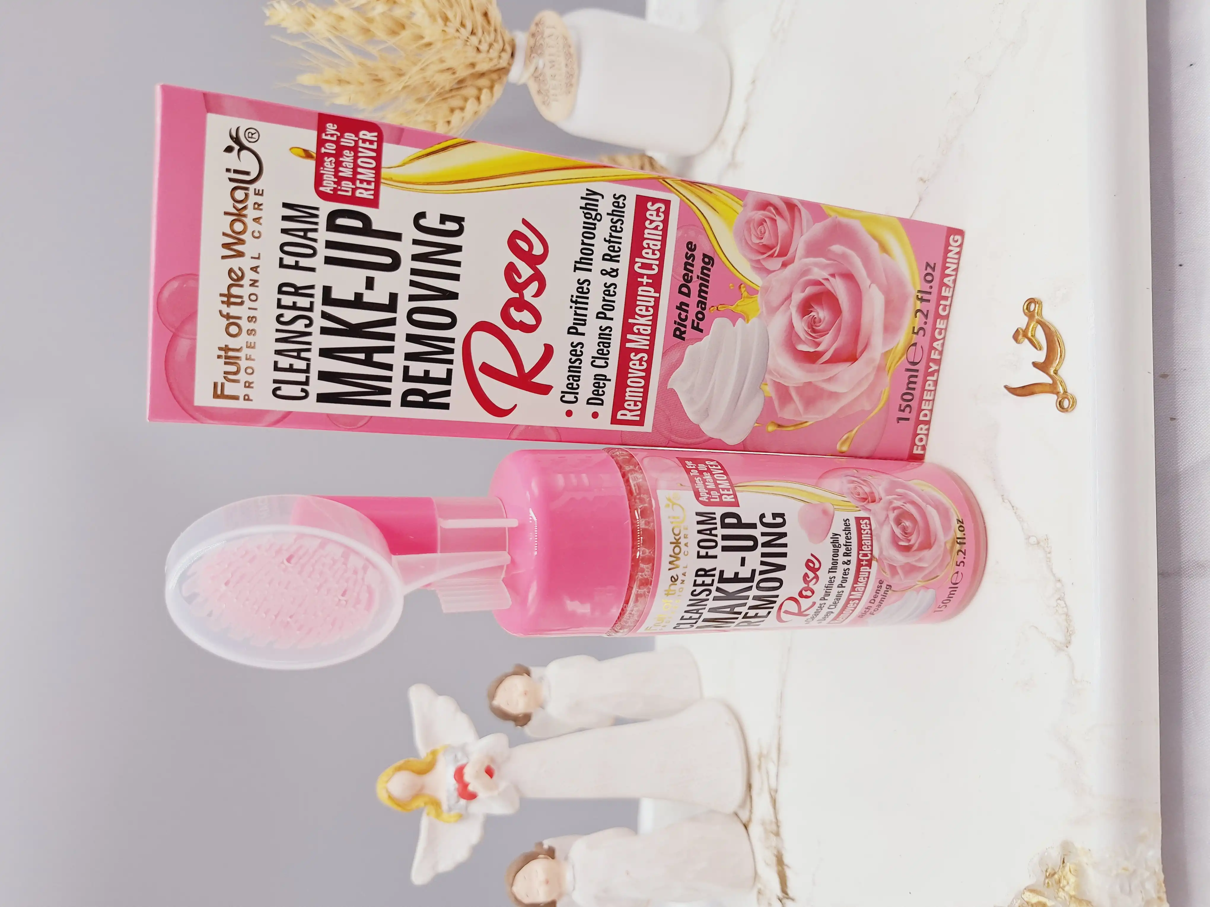 فوم پاک کننده آرایشی با رایحه گل رز برند Wokali کد HA-3071