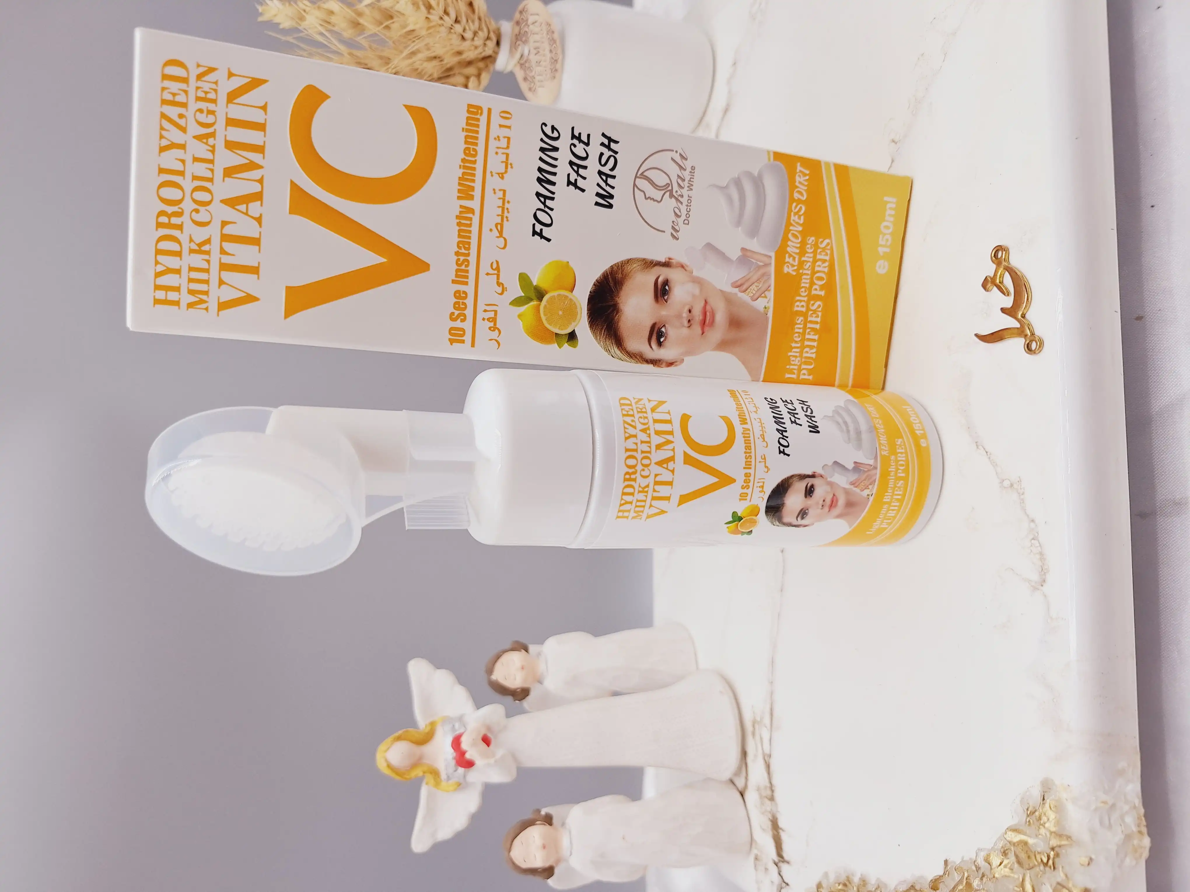 فوم شستشو کف کننده  صورت دارای سفیدکننده فوری برند وکالی Wokali کدWKL674