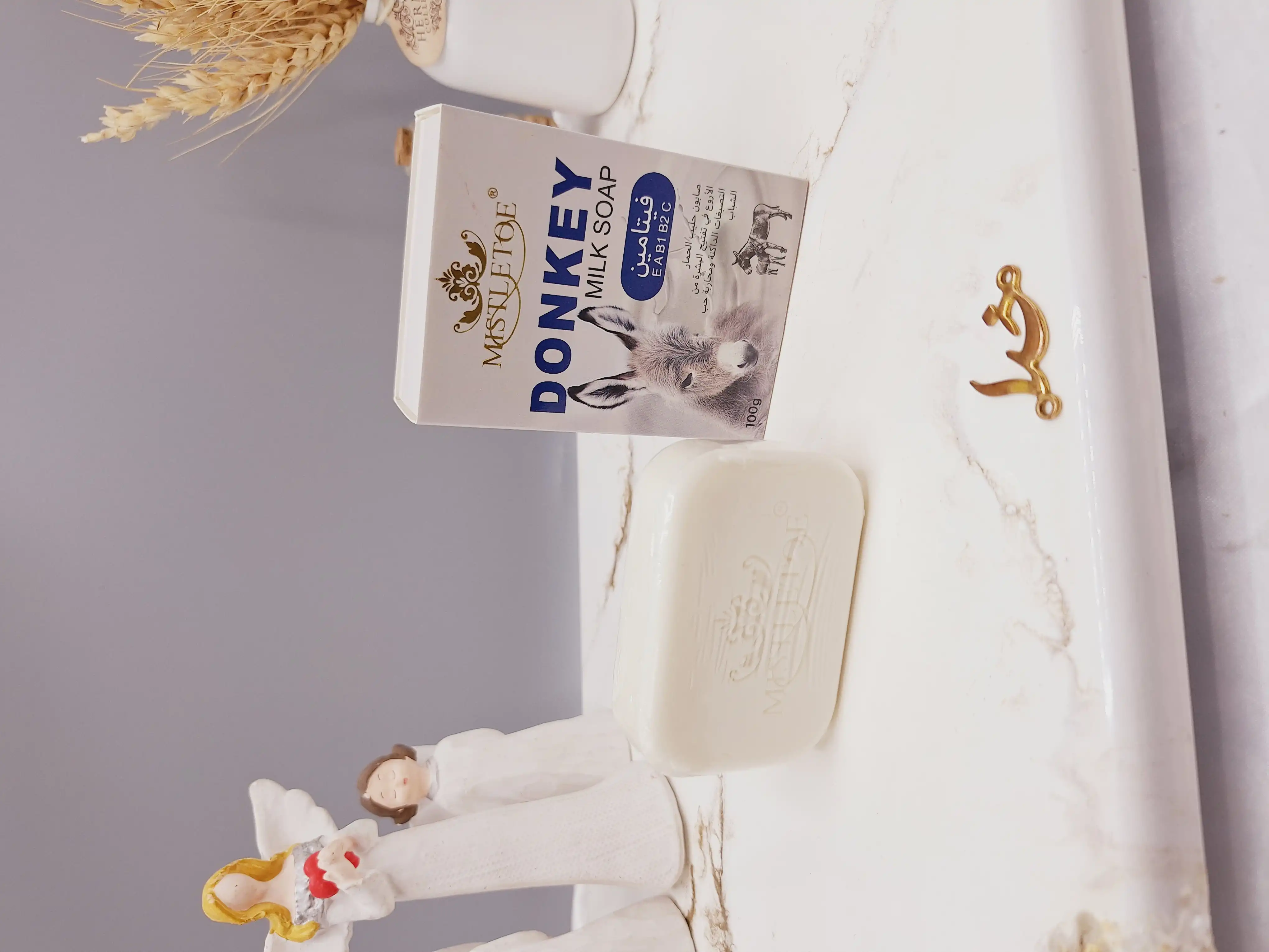 صابون شیر الاغ ویتامین B2 برند MISTLETOE کد 5311