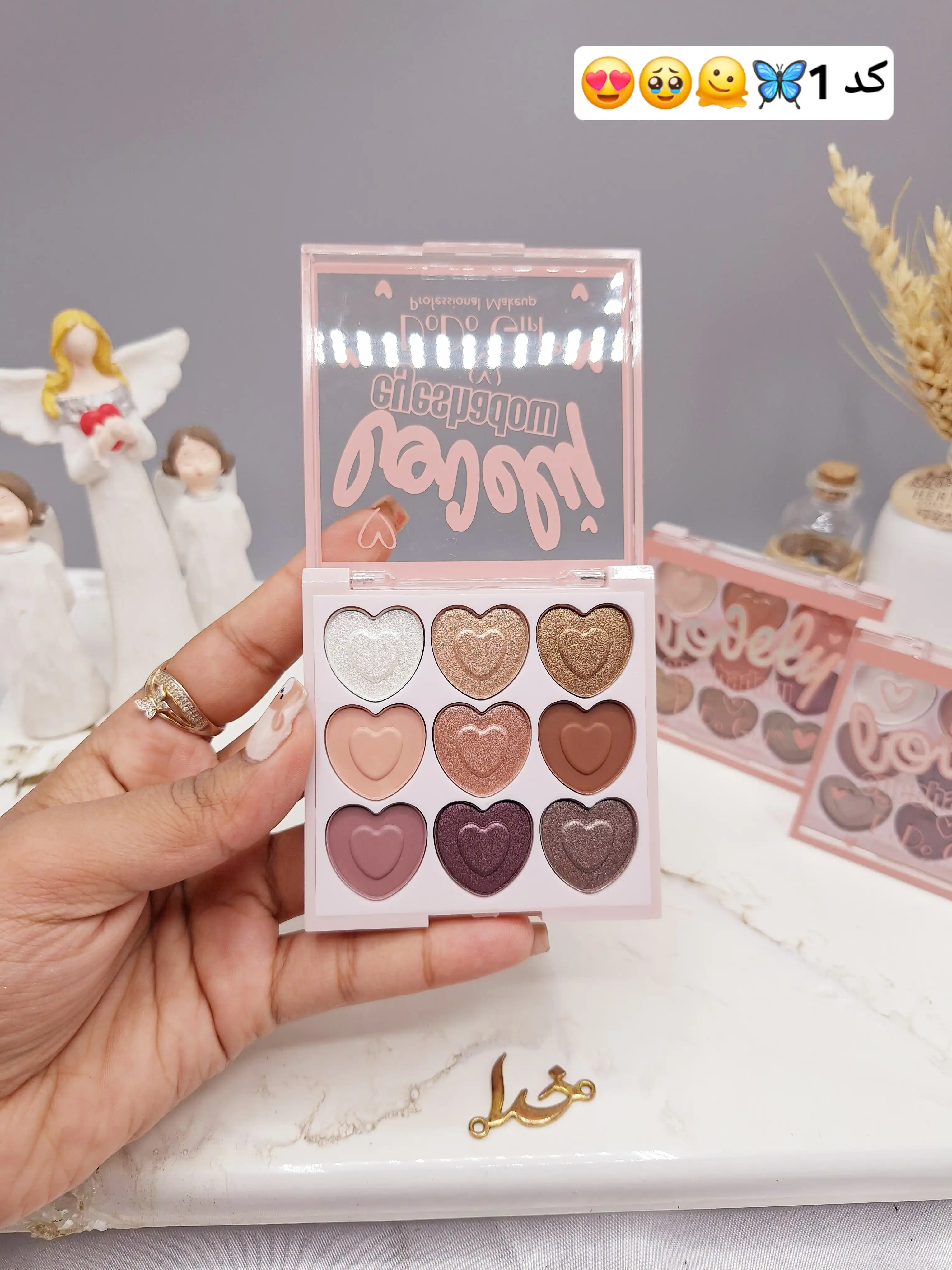 سایه چشم قلبی 9 رنگ دوست داشتنی برند DoDoGirl کدNo:202211