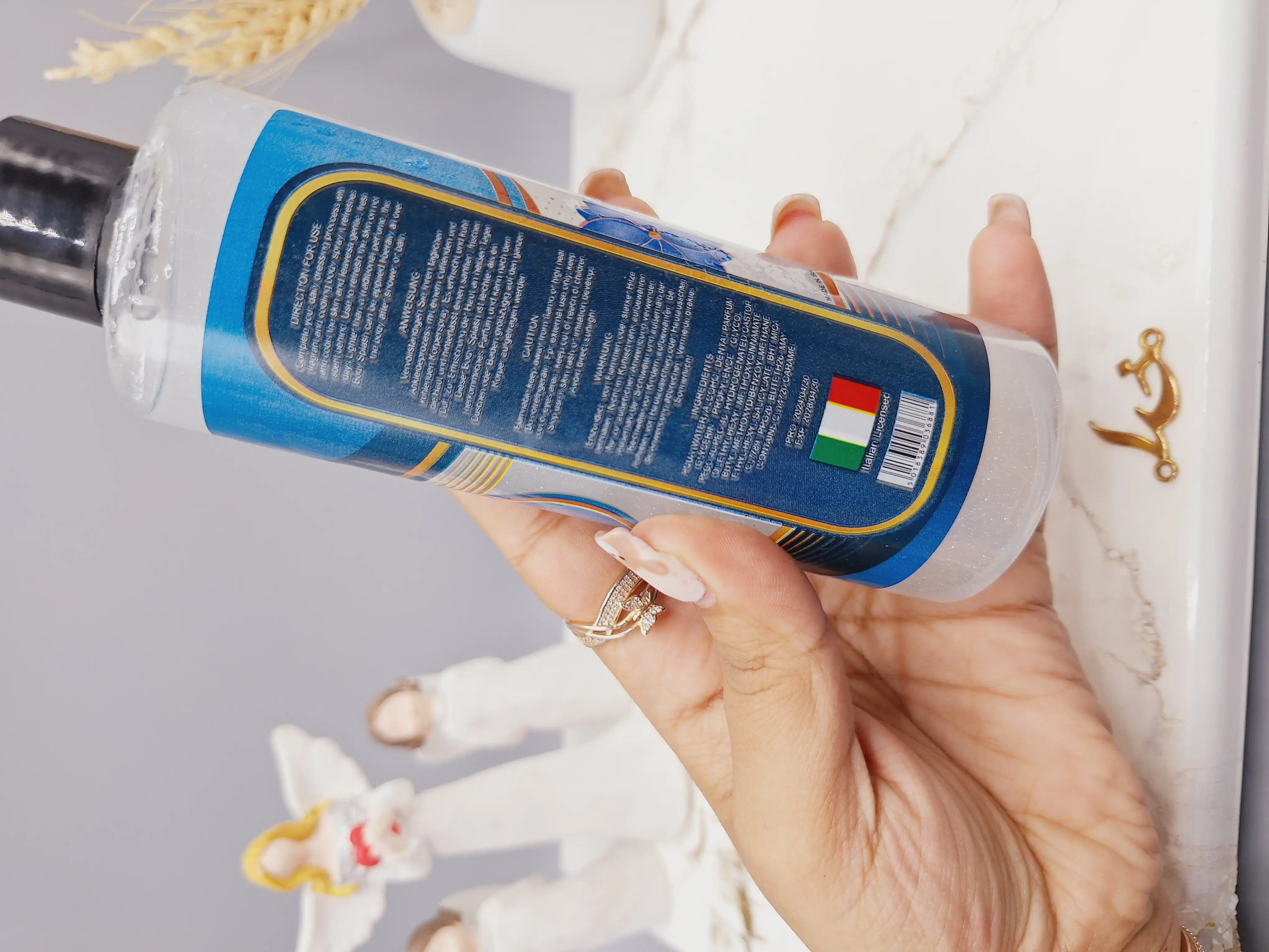 بادی اسپلش شاین دار ادکلنی سایز بزرگ ونیز VENICE رایحه AVENTUS