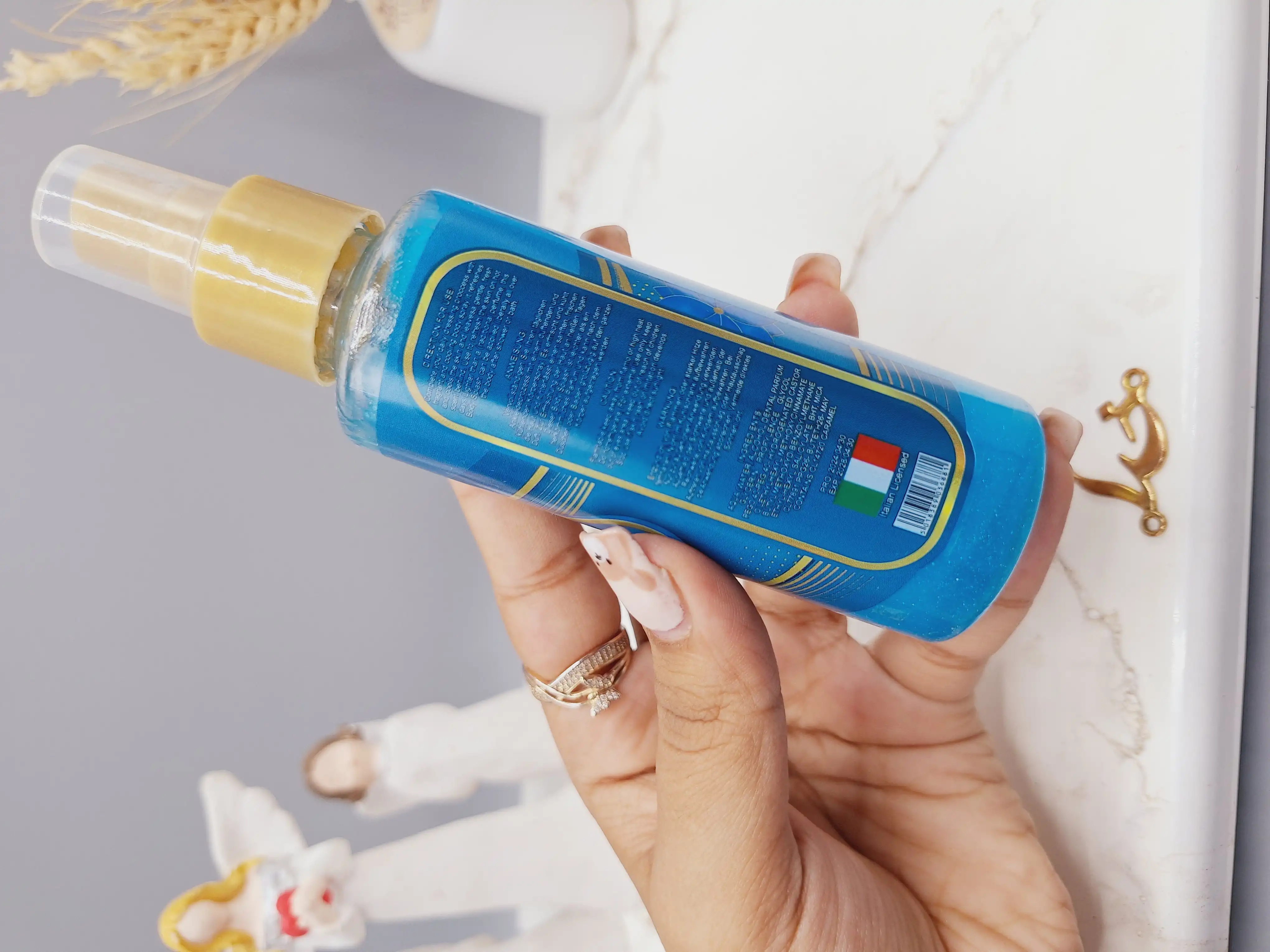 بادی اسپلش شاین دار ادکلنی سایز کوچک ونیز VENICE رایحه AVENTUS