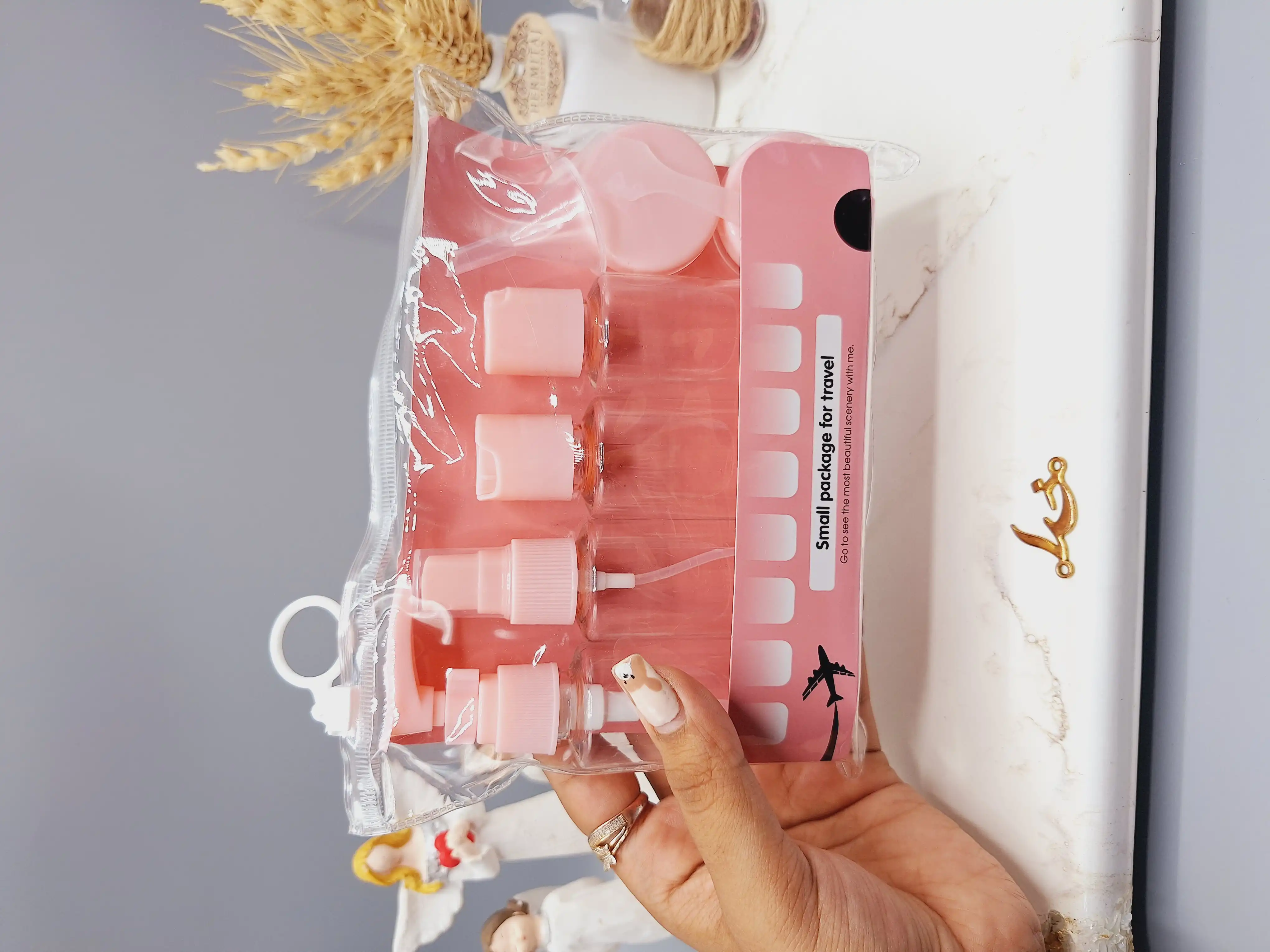 پک مسافرتی آرایشی 7 تکه کاربردی کد 818