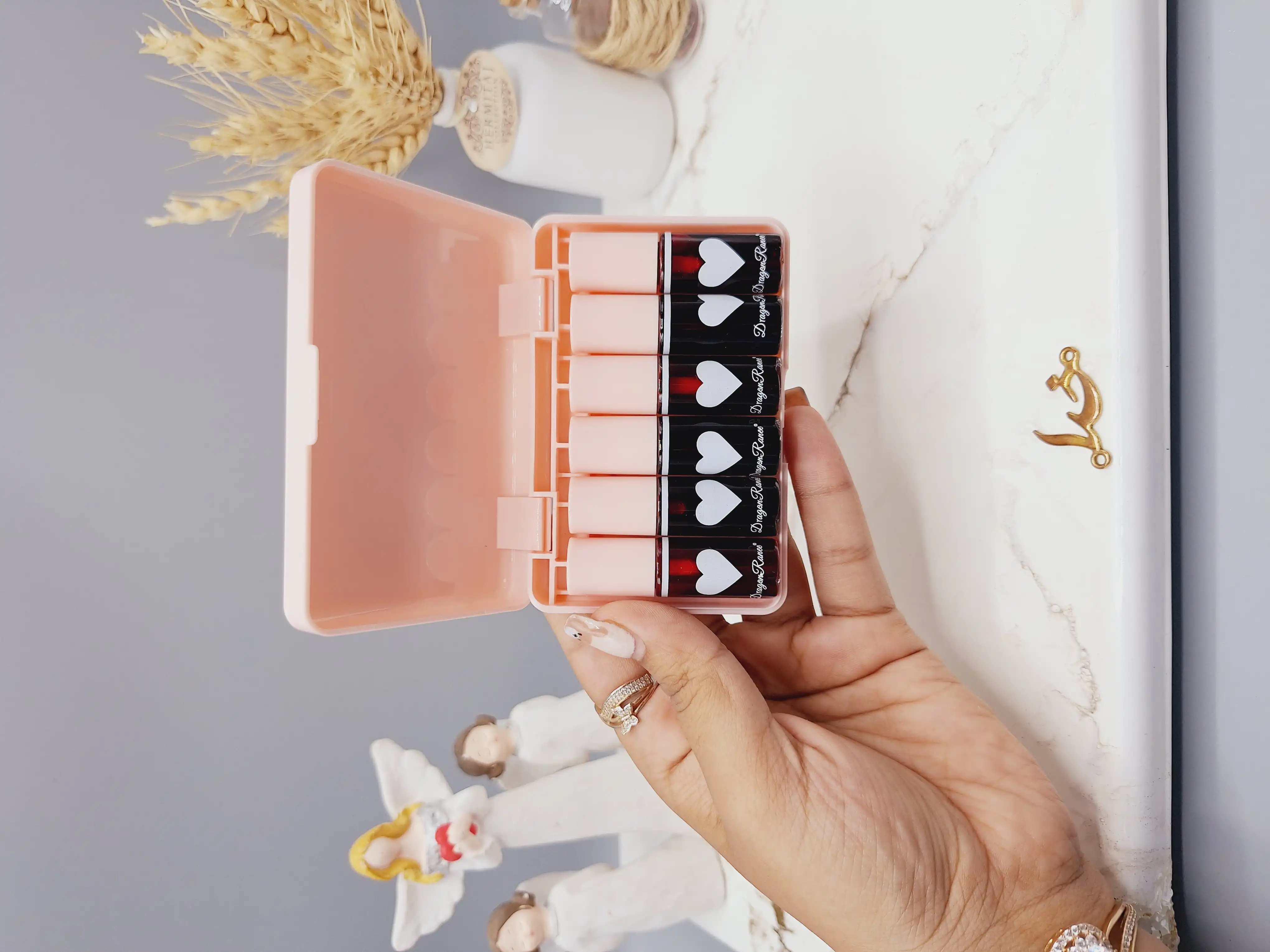 پک 6عددی تینت لب طرح قلبی دراگون رانی کد DR14