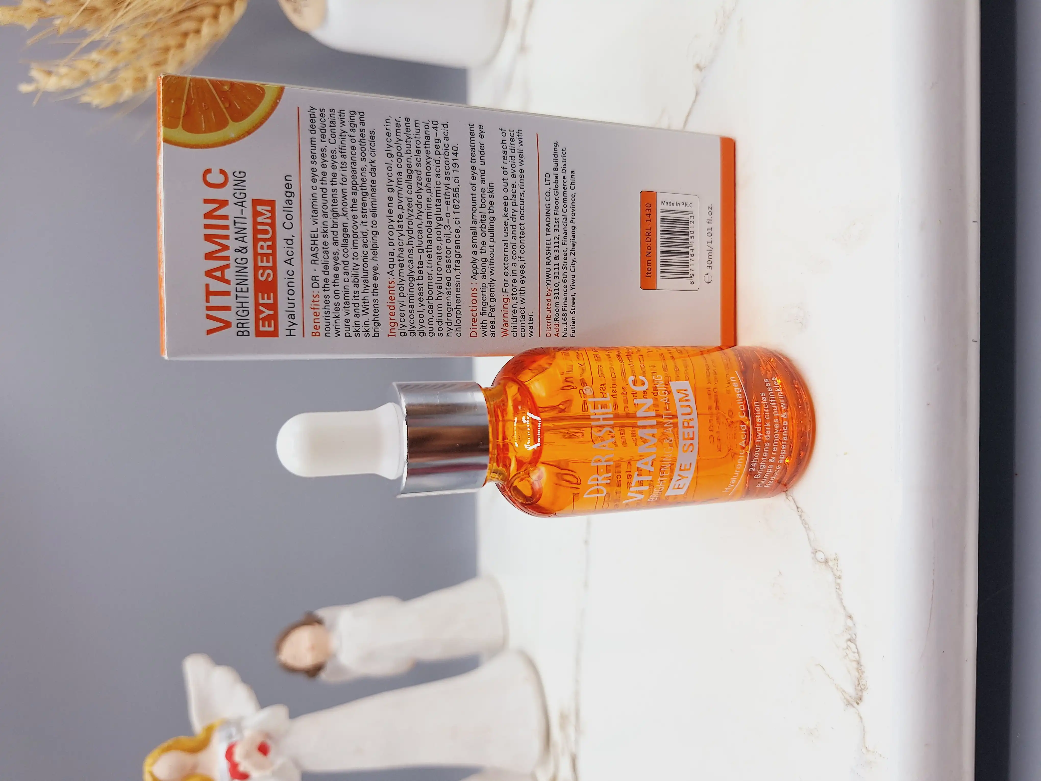 سرم دور چشم ویتامین C ضد چروک و پف چشم برند دکتر راشل اصلی کد 1430