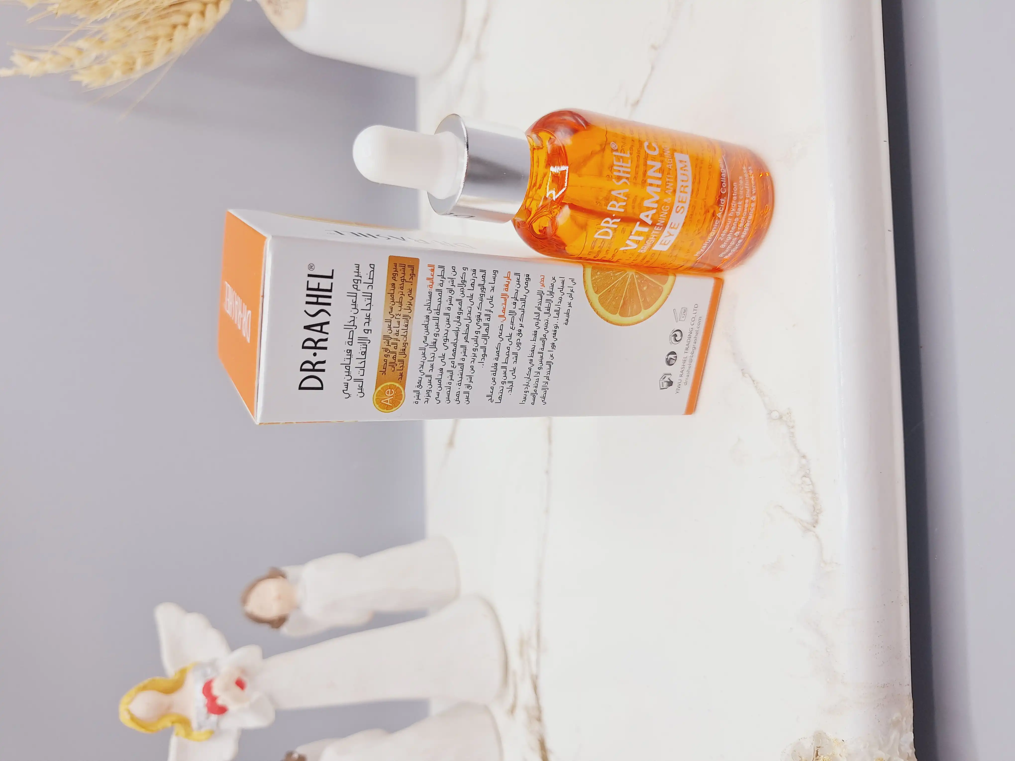 سرم دور چشم ویتامین C ضد چروک و پف چشم برند دکتر راشل اصلی کد 1430