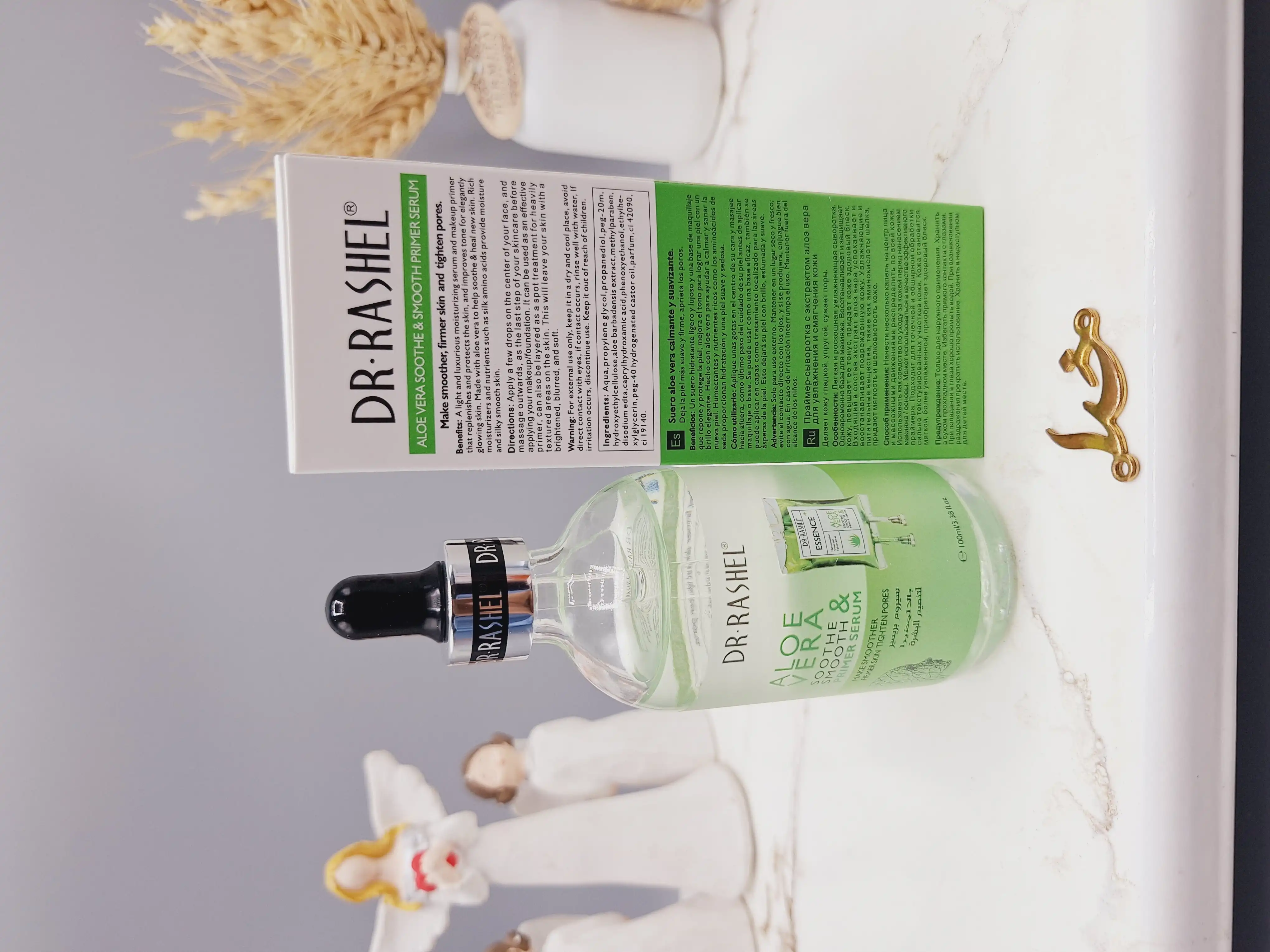 سرم و پرایمر صورت آلوئه ورا برند دکتر راشل اصلی کد 1663