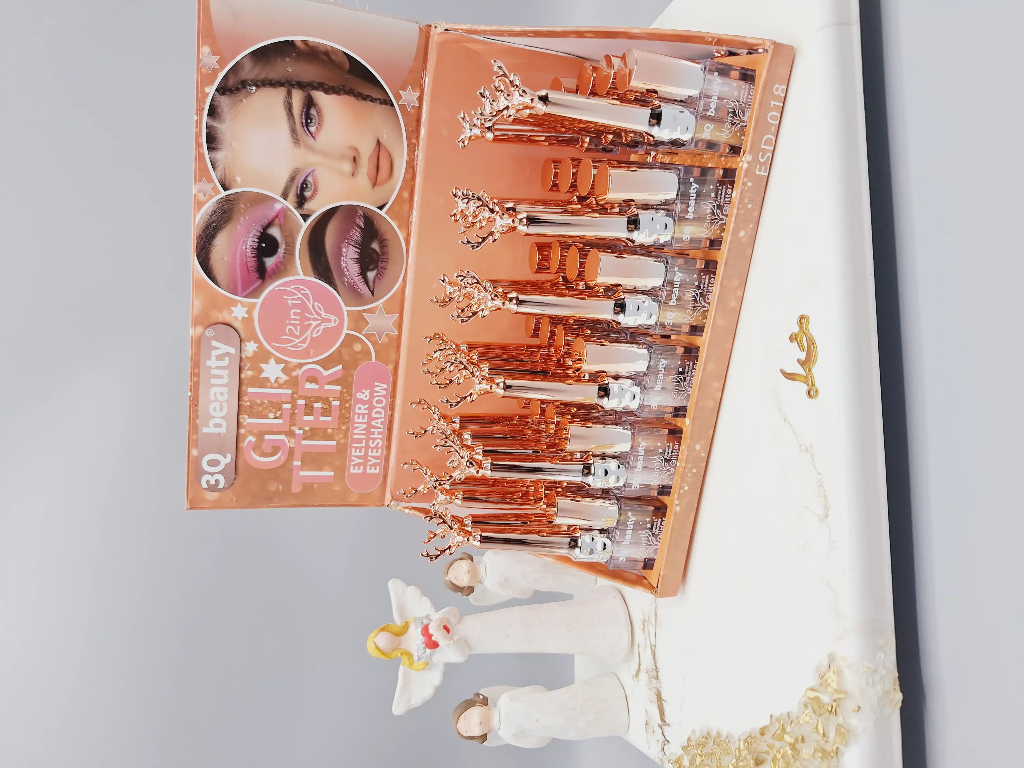 خط چشم دو قلو شاین طرح گوزنی کد 018