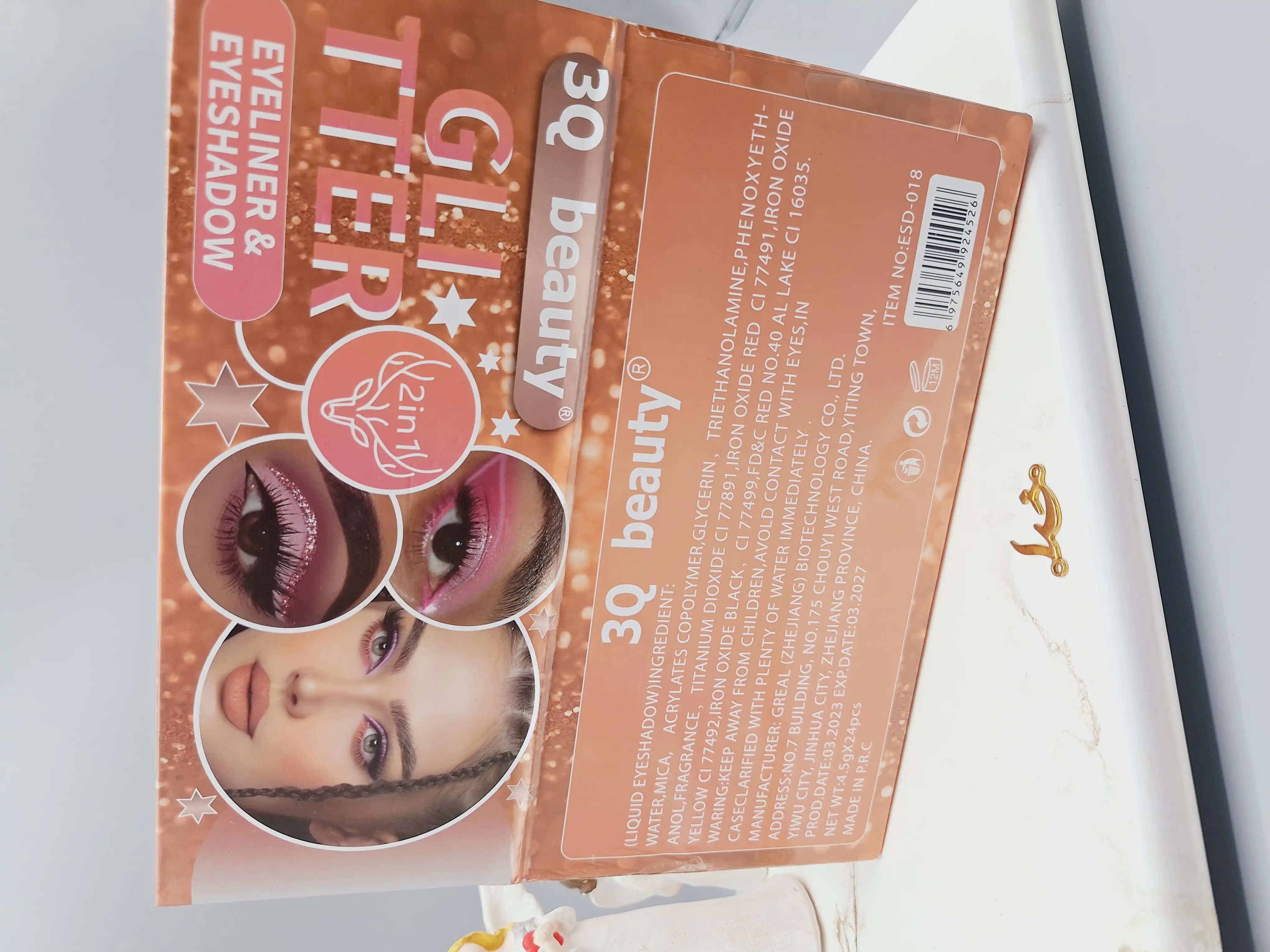 خط چشم دو قلو شاین طرح گوزنی کد 018