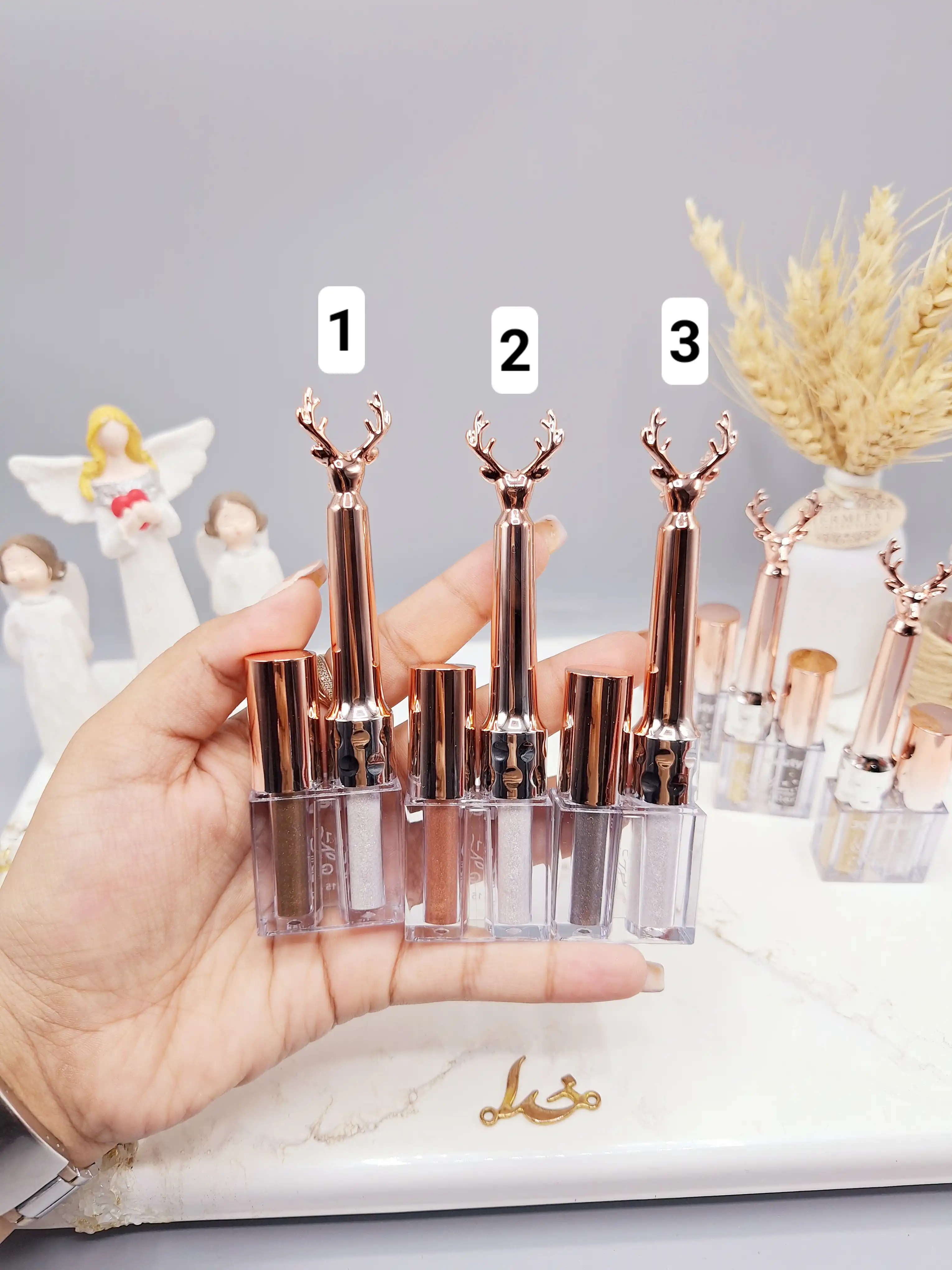 خط چشم دو قلو شاین طرح گوزنی کد 018