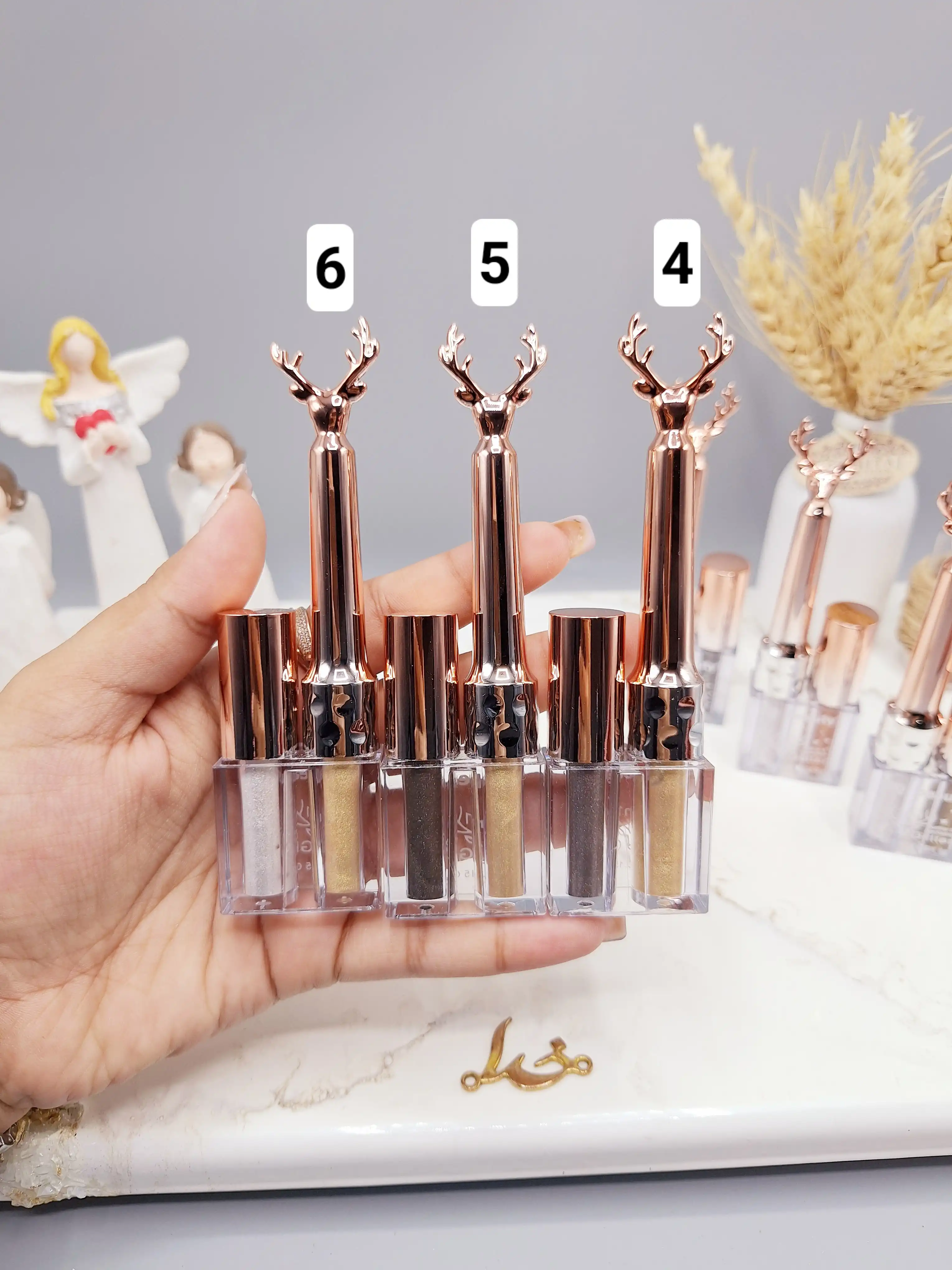 خط چشم دو قلو شاین طرح گوزنی کد 018