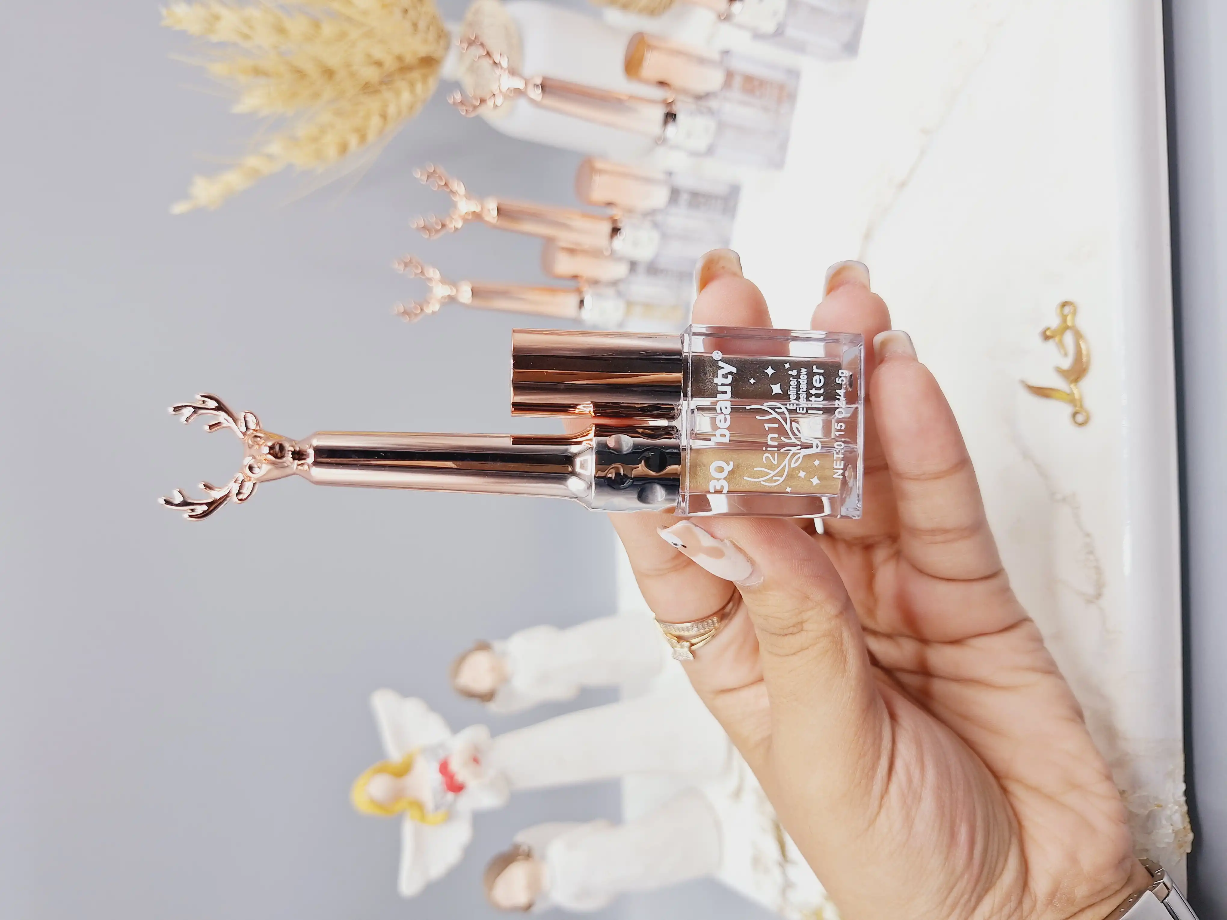 خط چشم دو قلو شاین طرح گوزنی کد 018