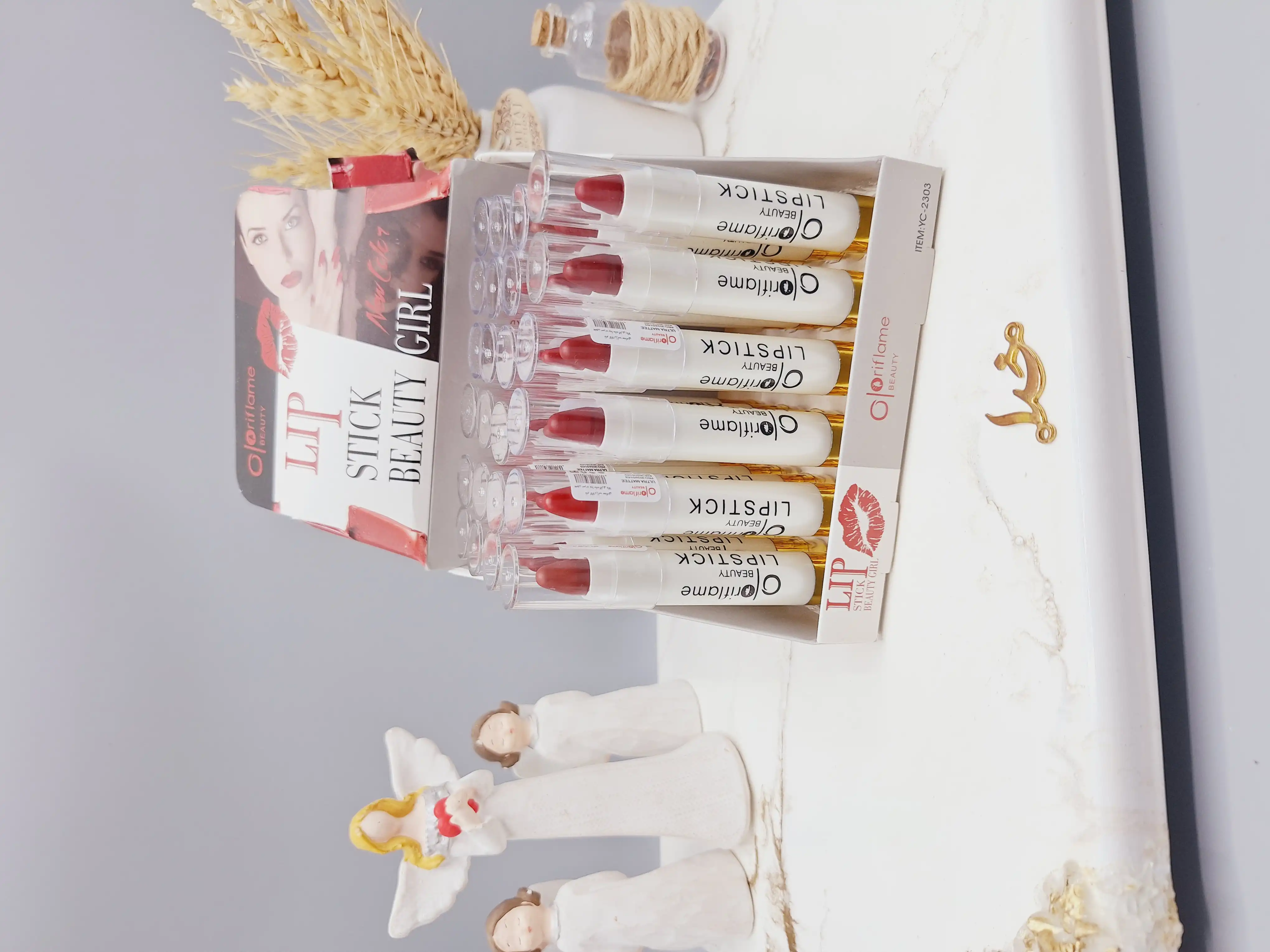 پک 6تایی رژ لب جامد پیچی برند اوریفلیم کد 2303