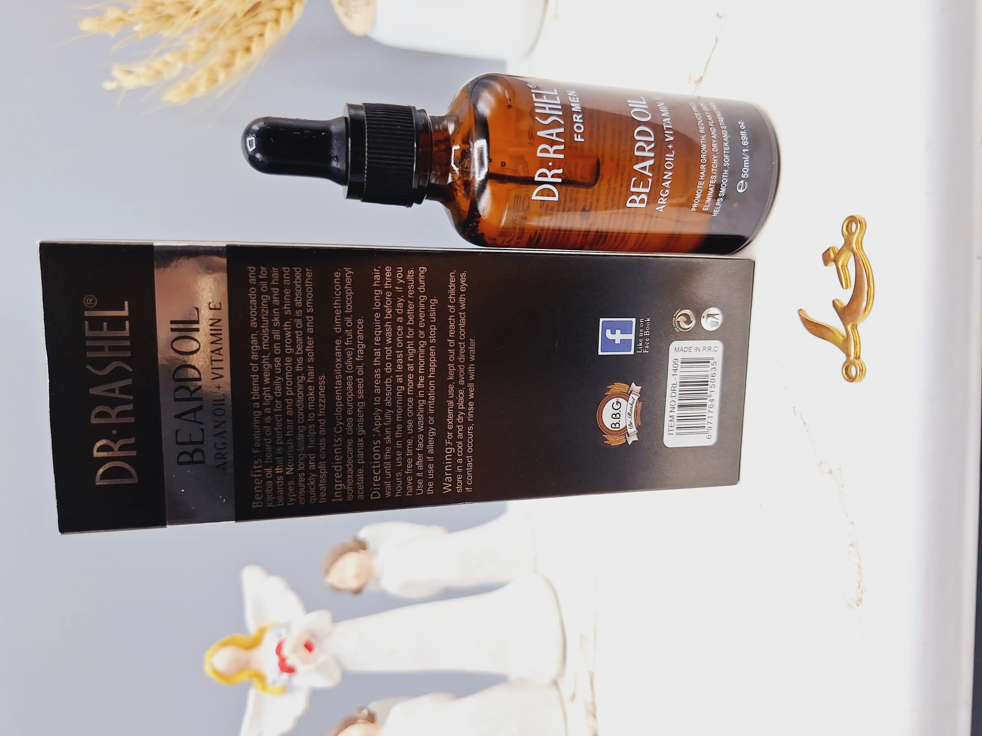 روغن رشد دهنده ریش آقایان برند دکتر راشل اصلی کد 1409