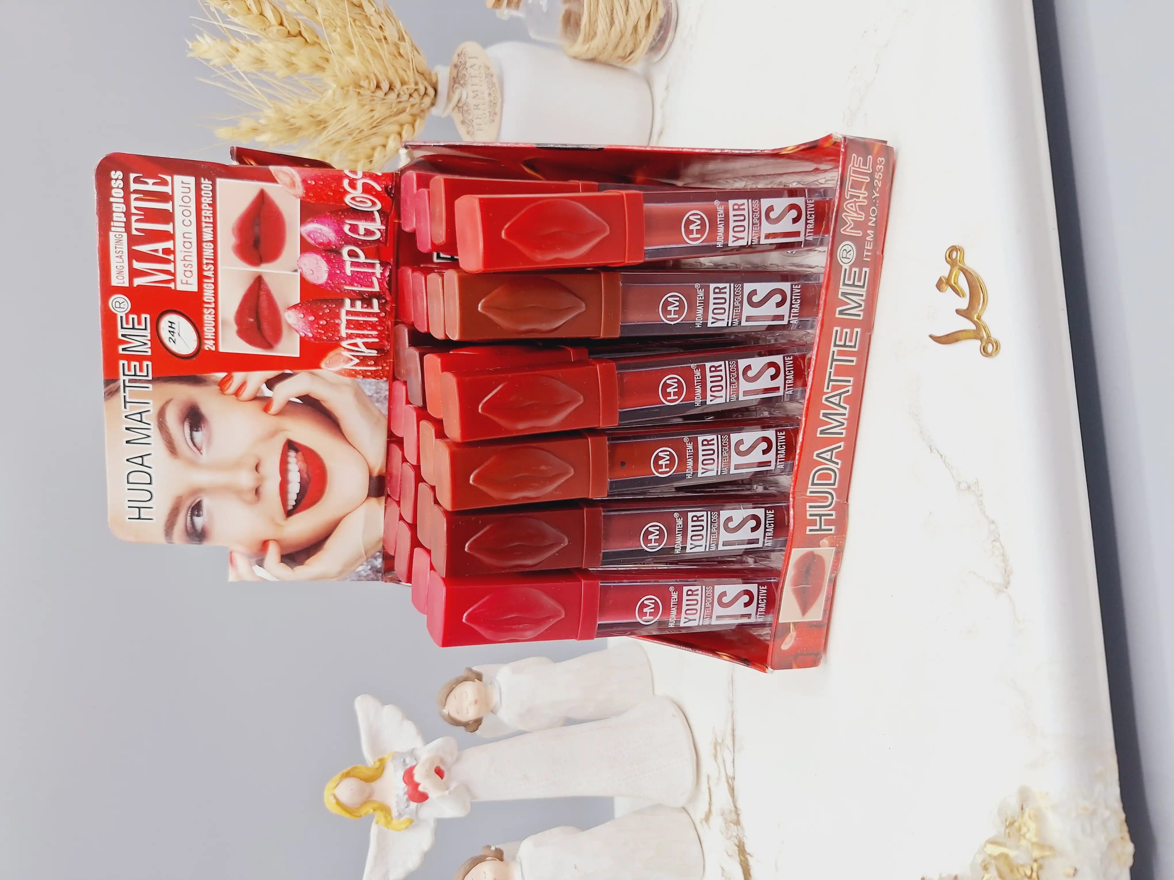 پک 6 تایی رژ مایع برند HUDA MATTE ME کد 2533