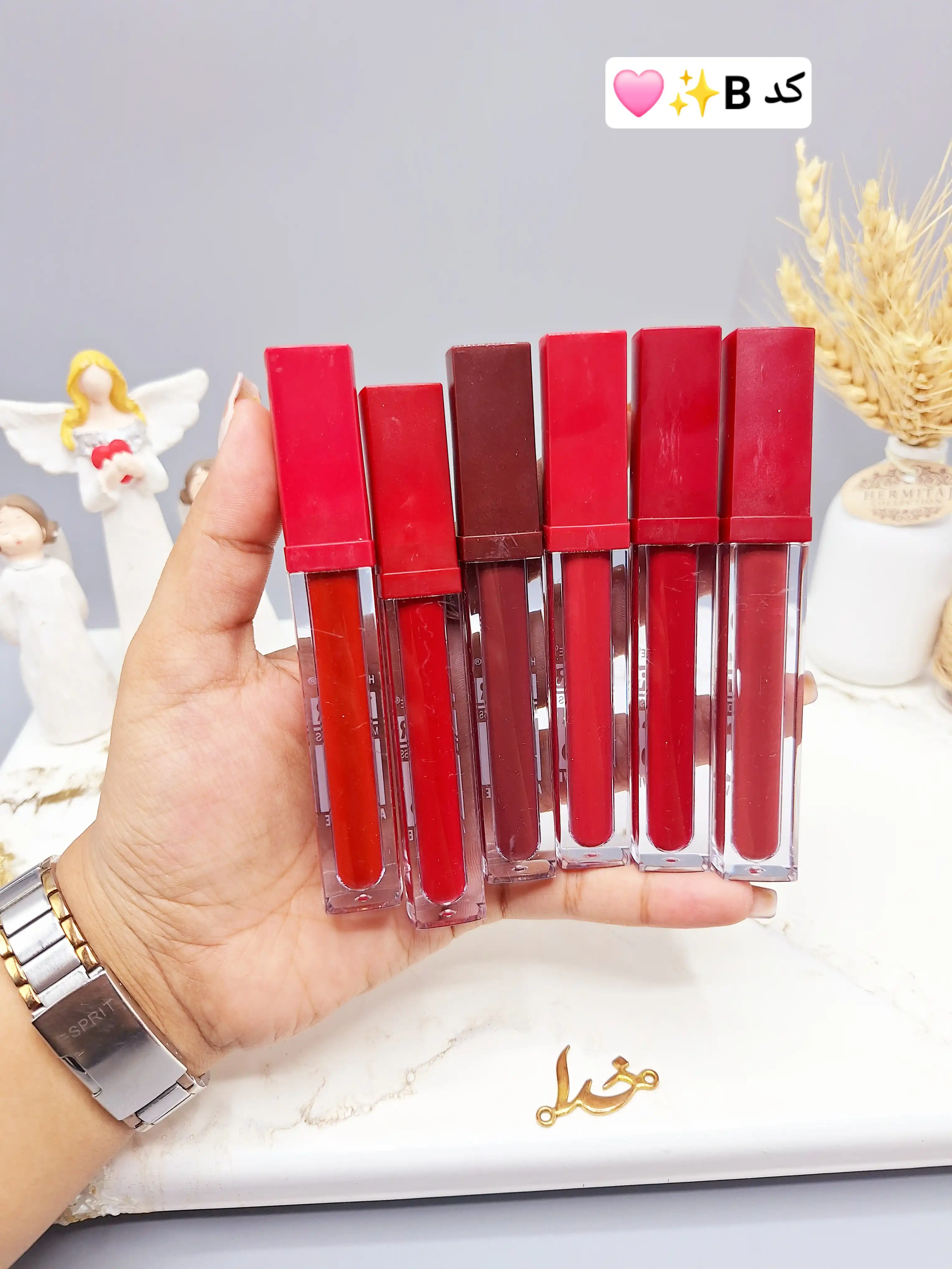 پک 6 تایی رژ مایع برند HUDA MATTE ME کد 2533