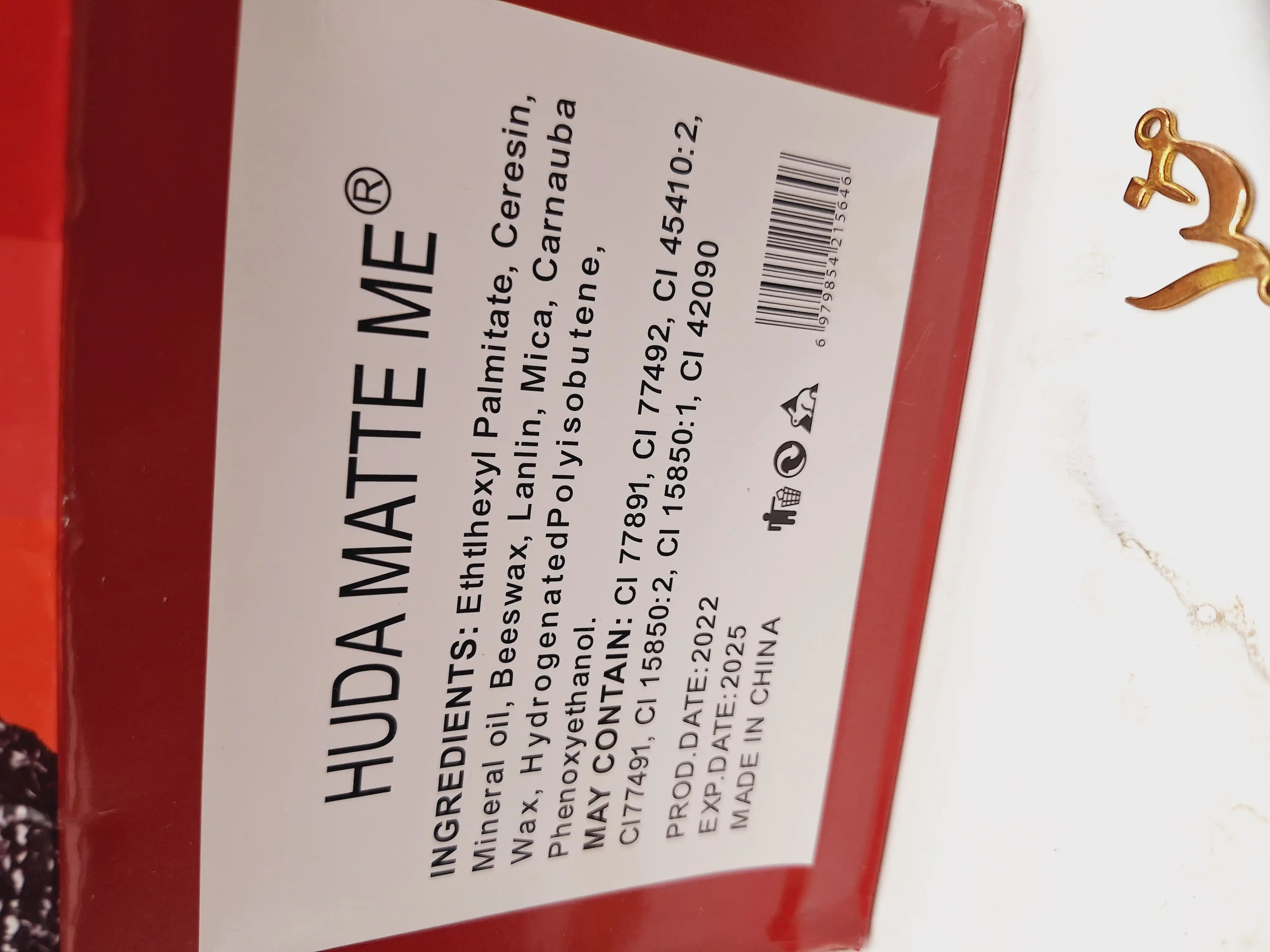 پک 6 تایی رژ مایع برند HUDA MATTE ME کد 2532