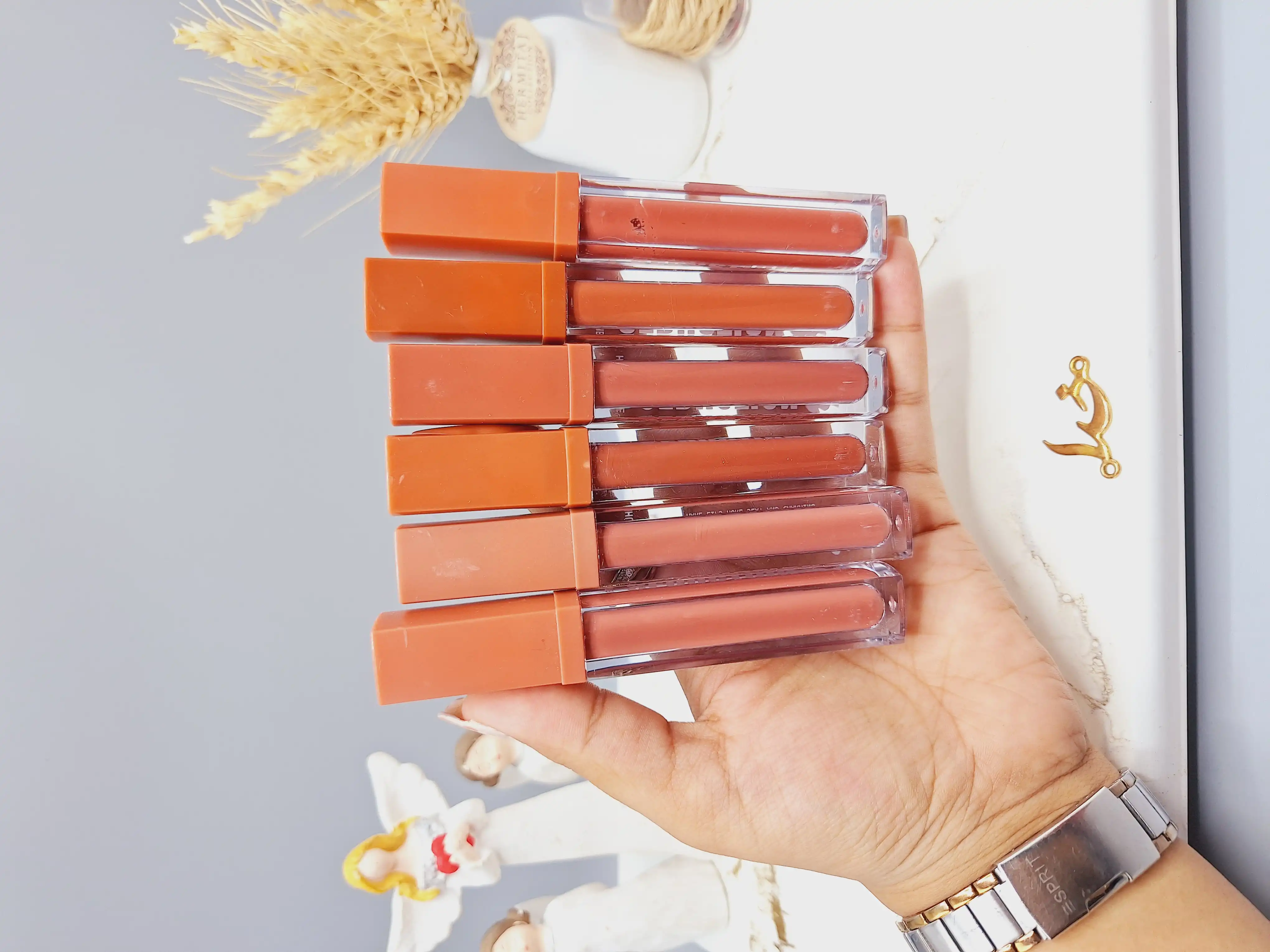 پک 6 تایی رژ مایع برند HUDA MATTE ME کد 2532