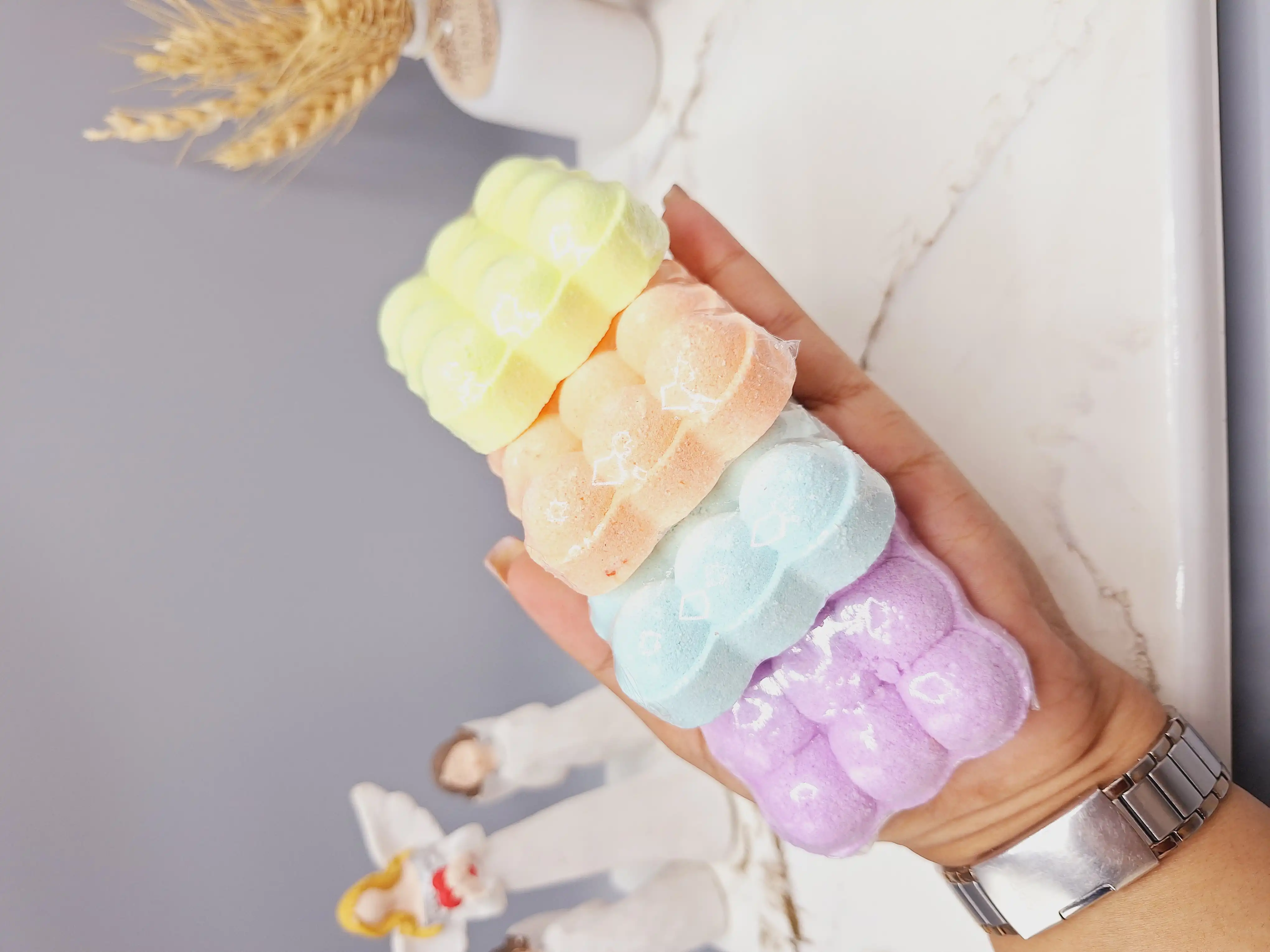 کوکتل و پدیکور طرح وافل وزن 60 گرم