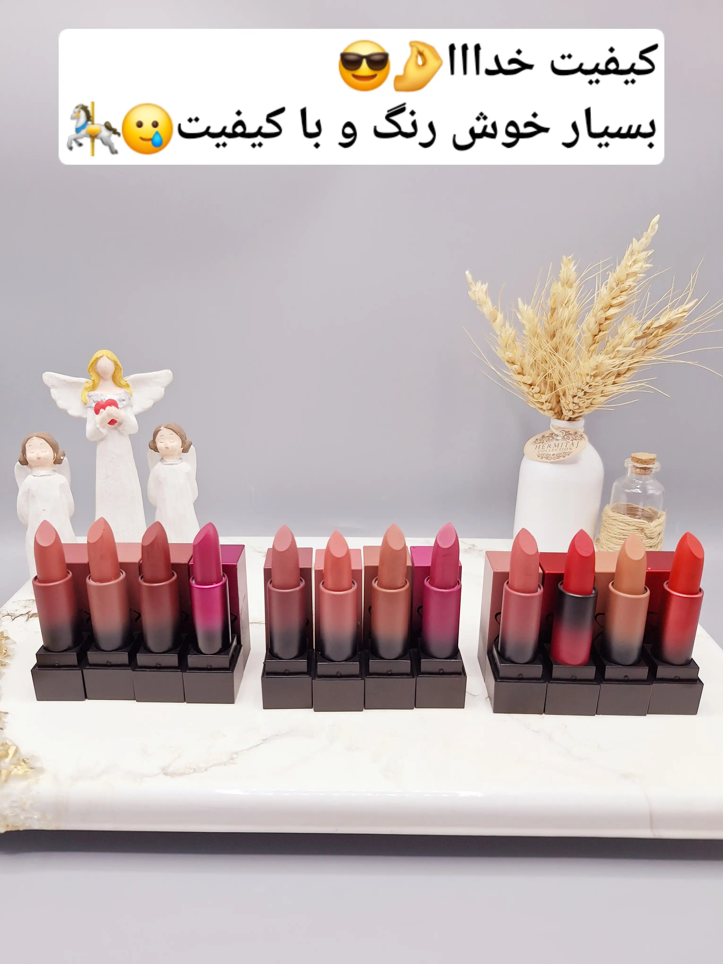 پک 12 تایی رژ لب جامد هدا بیوتی HUDA BEAUTY کد 859