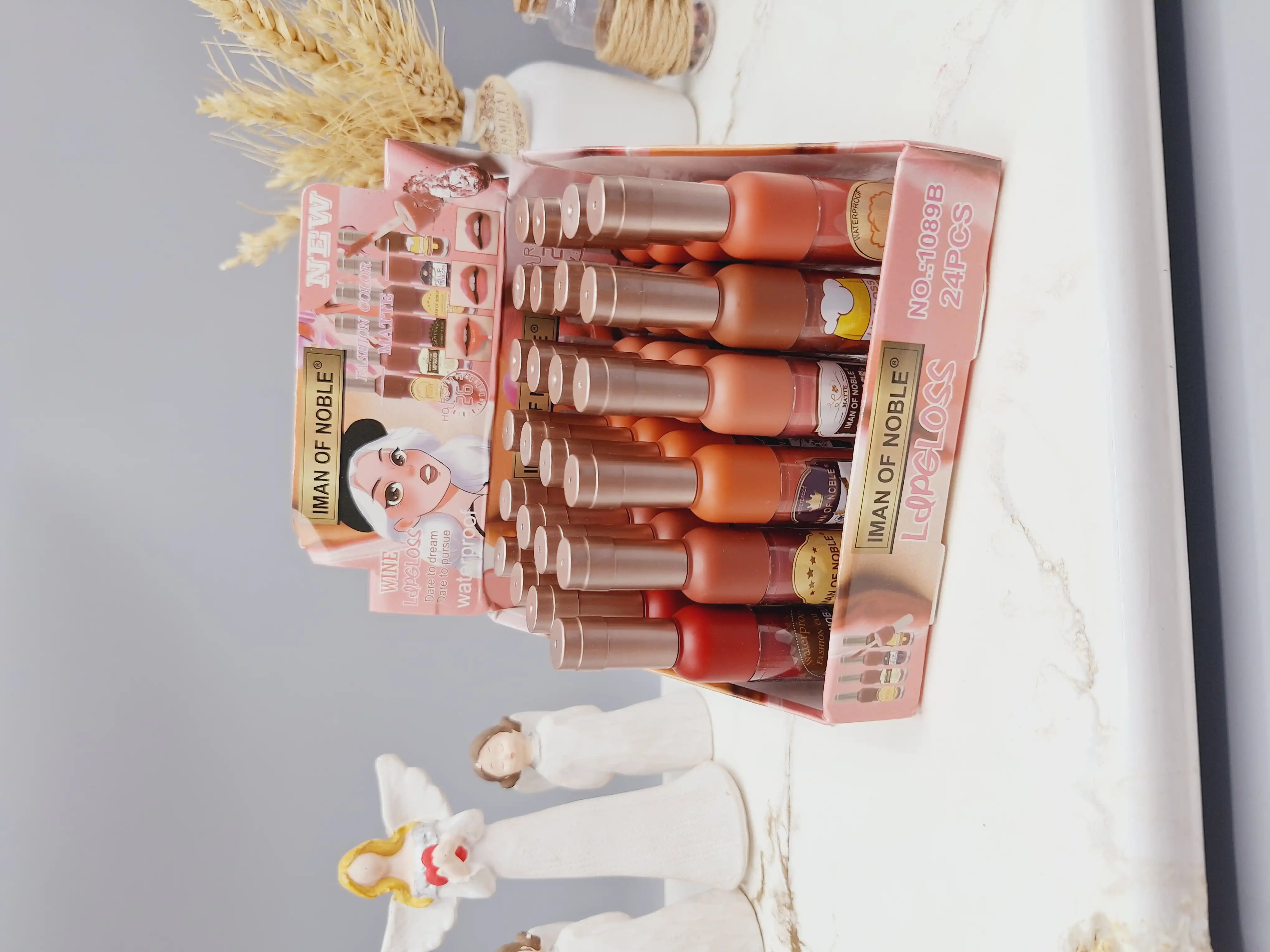 پک 6 تایی رژ لب مایع شامپاینی ایمن آف نوبل کد 1089B