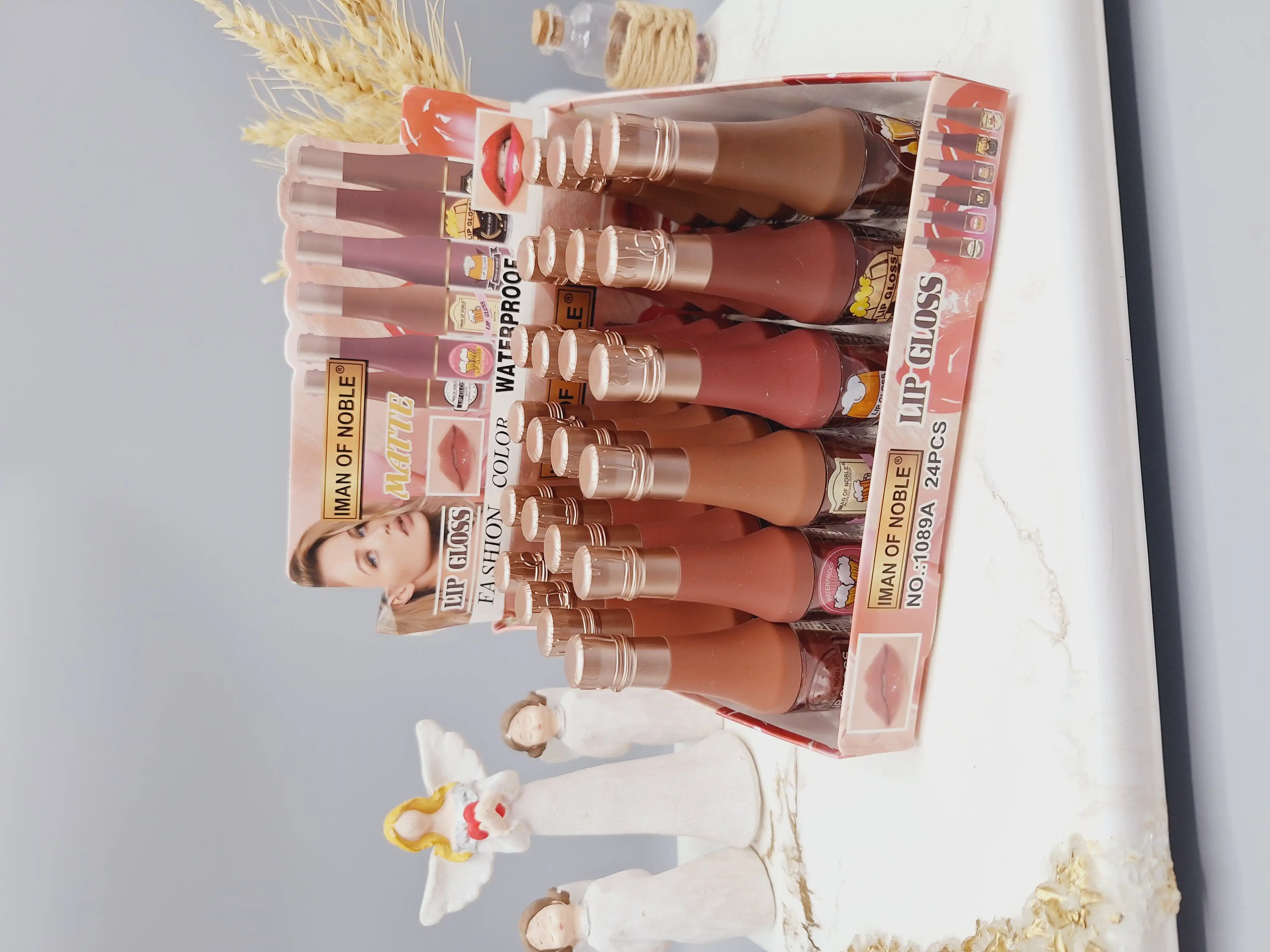 پک 6 تایی رژ لب مایع طرح بطری شامپاینی ایمن آف نوبل کد 1089A