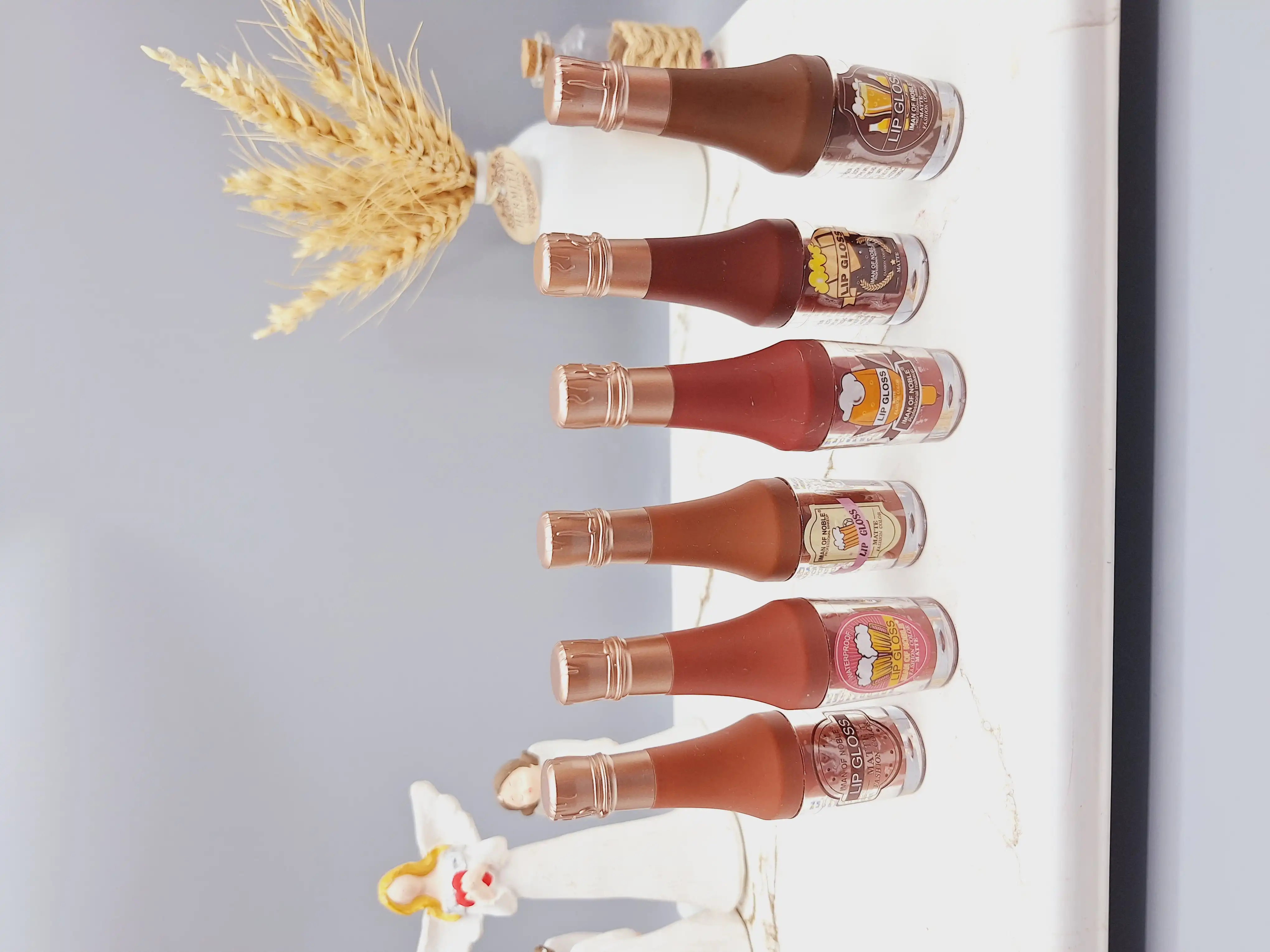 پک 6 تایی رژ لب مایع طرح بطری شامپاینی ایمن آف نوبل کد 1089A