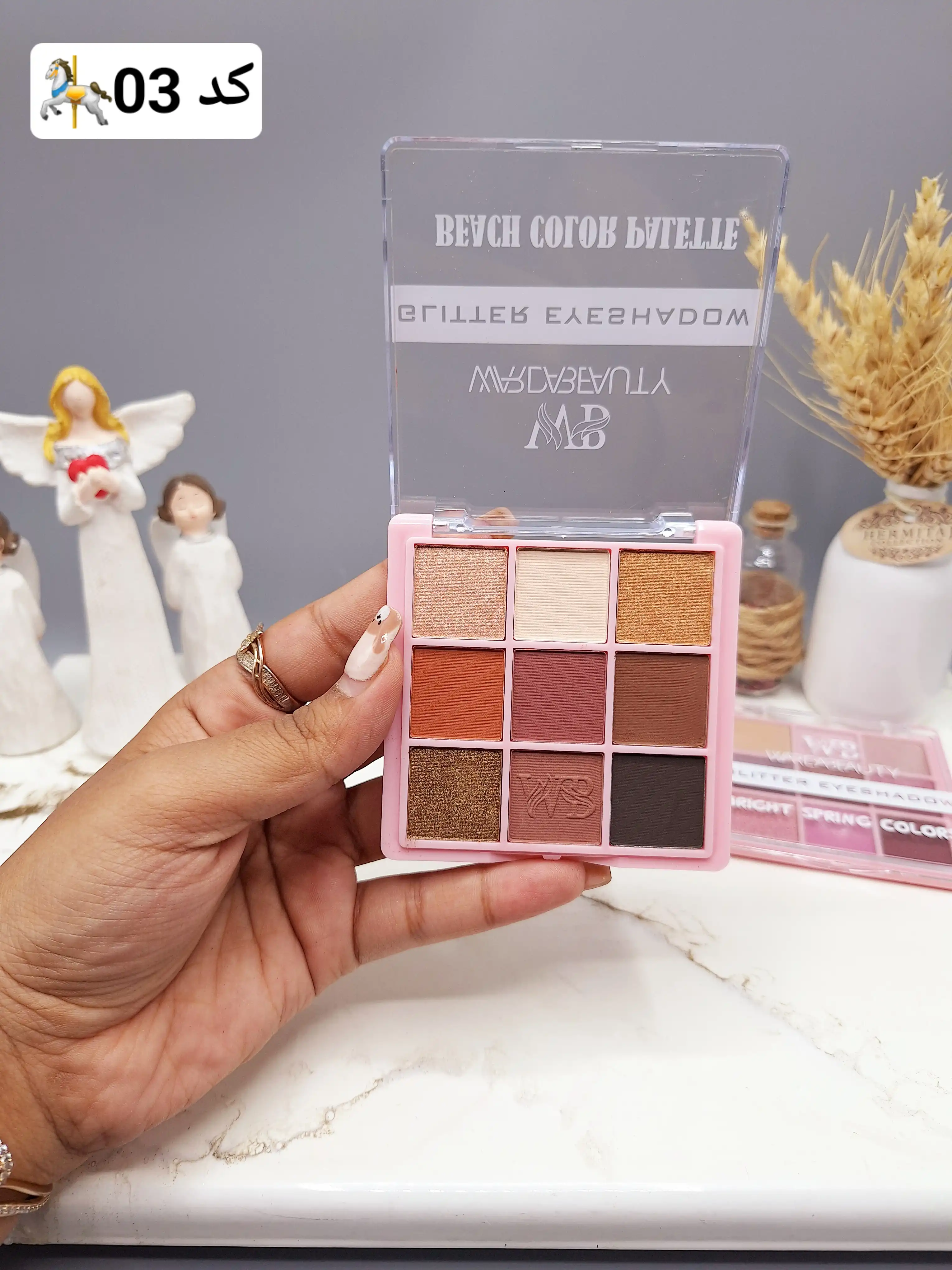 پالت سایه 9 رنگ جذاب WARDABEAUTY مدل BRIGHT SPRING COLORS کد 312131