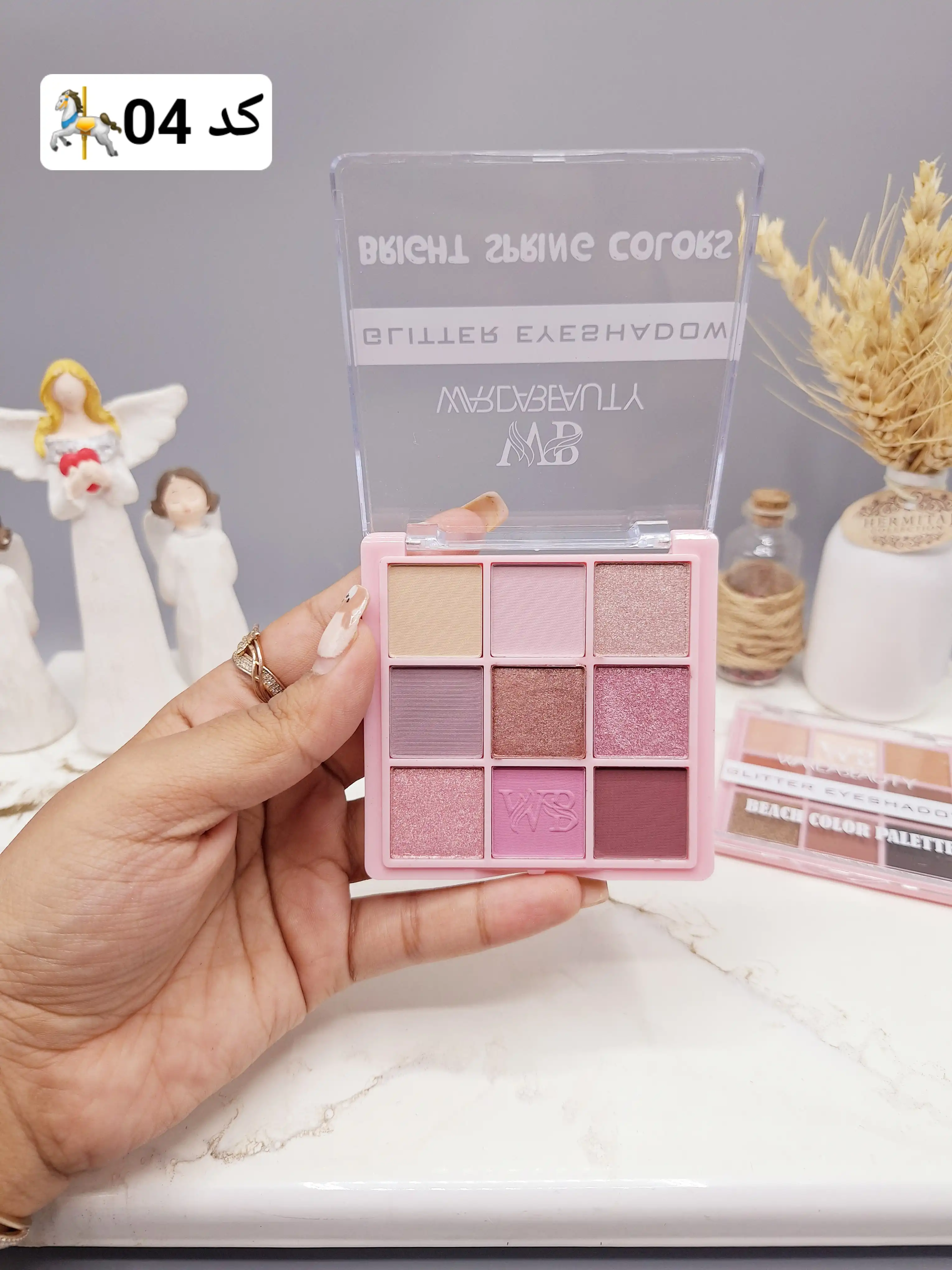 پالت سایه 9 رنگ جذاب WARDABEAUTY مدل BRIGHT SPRING COLORS کد 312131