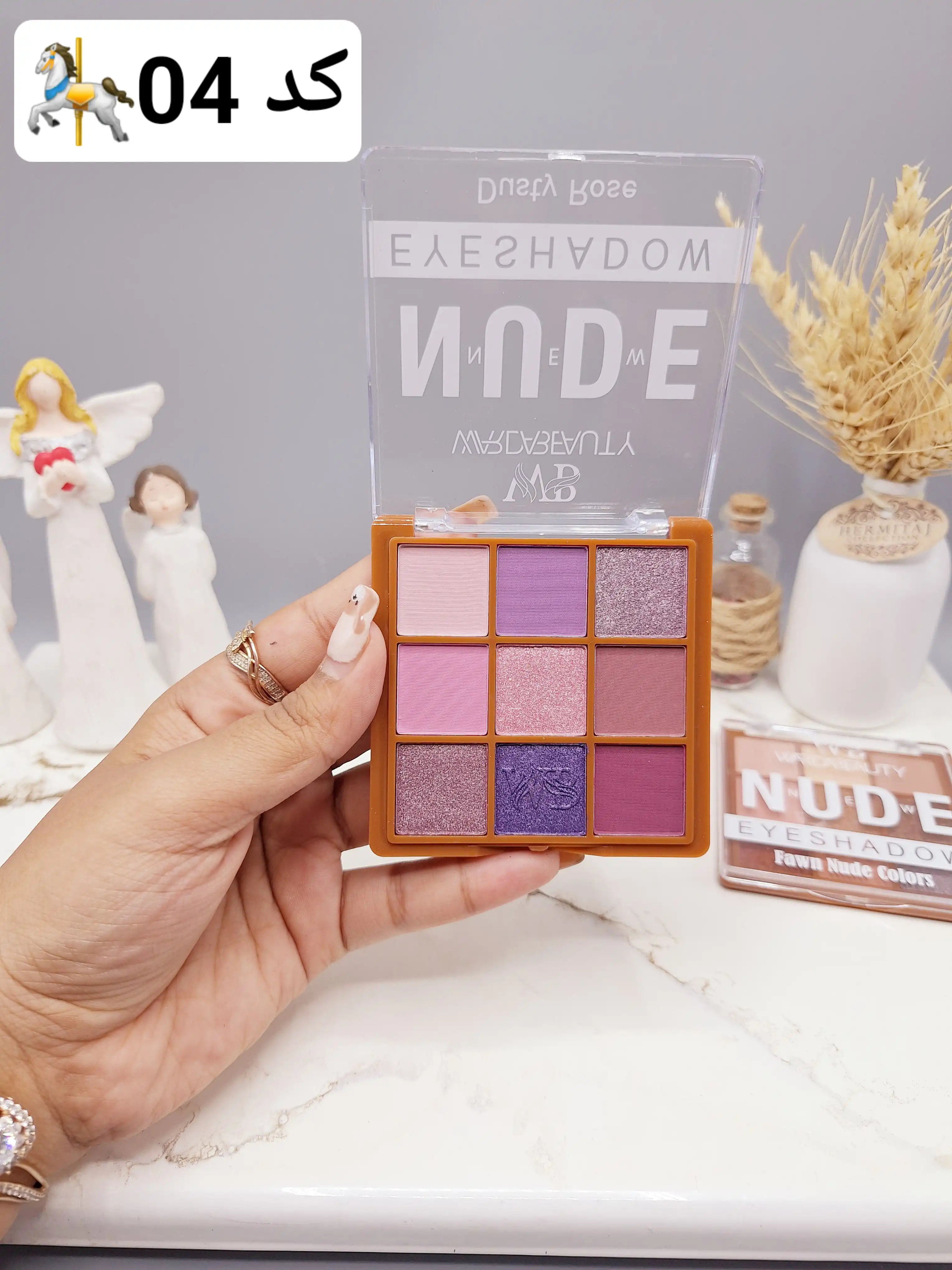پالت سایه 9 رنگ نود  WARDABEAUTY مدل Fawn Nude Colors کد 312132