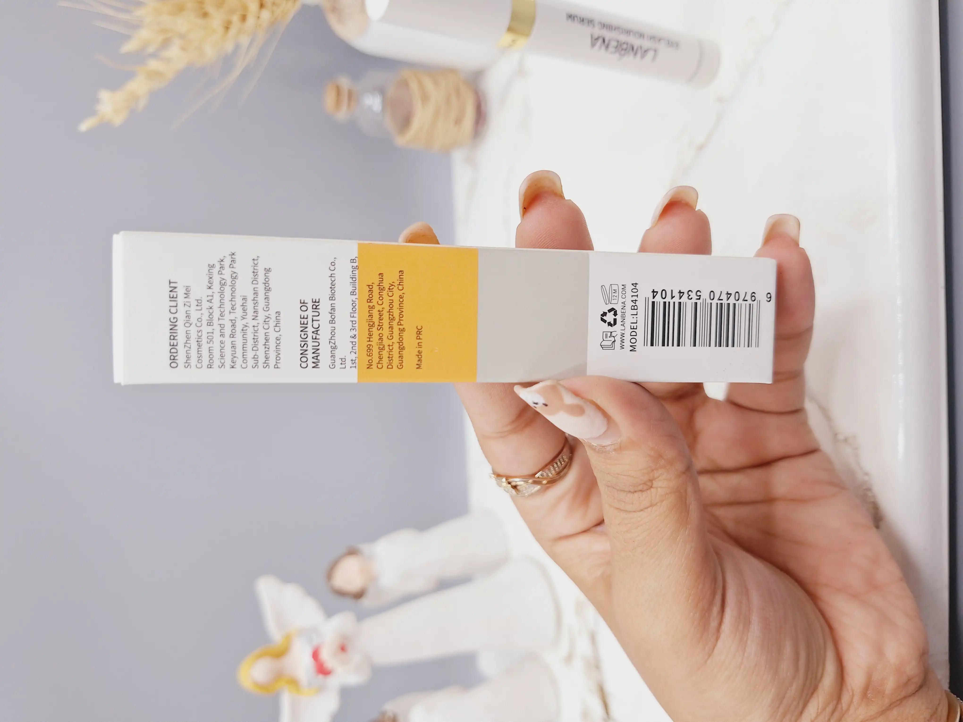 سرم تقویت کننده مژه و ابرو لانبنا LANBENA کد 4104