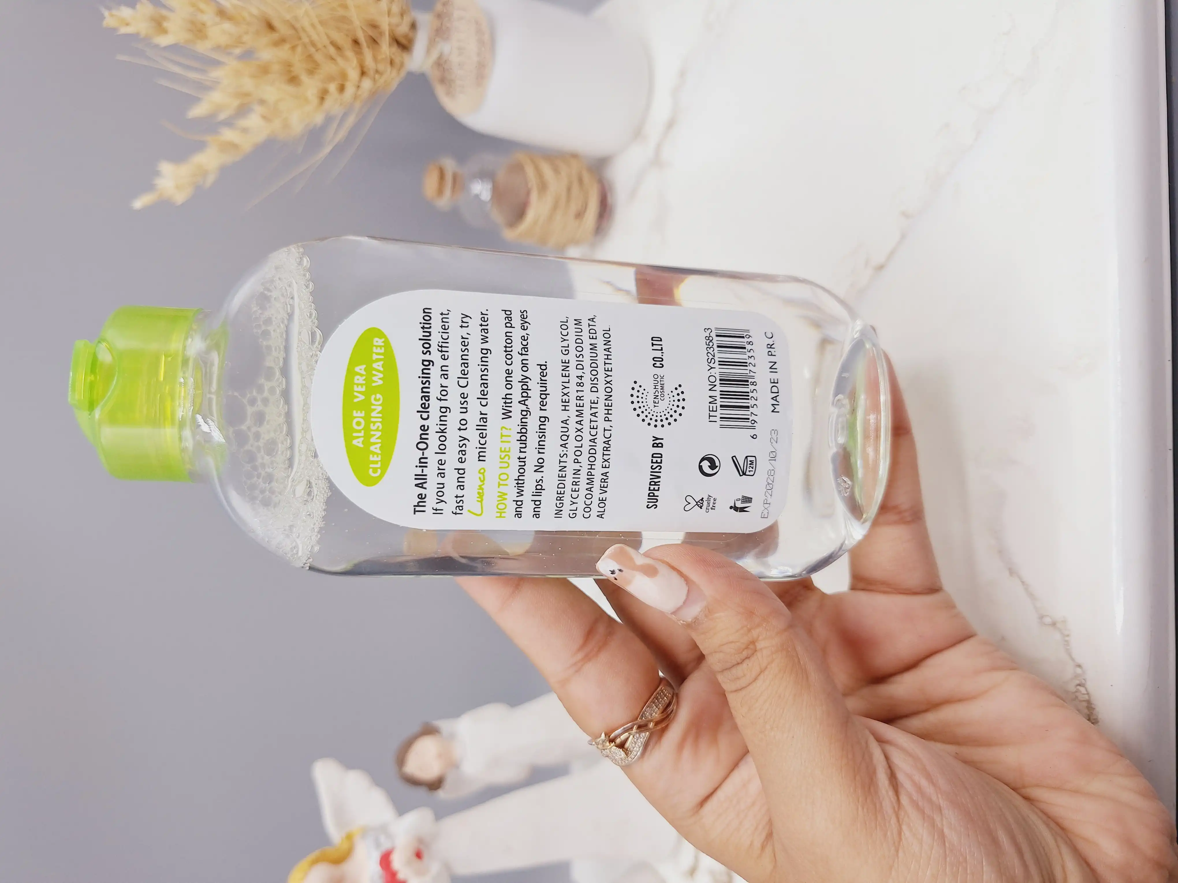 میسلار واتر پاک کننده + تسکین دهنده آلوورا حجم 200 میلی لیتر اورجینال کد 3589