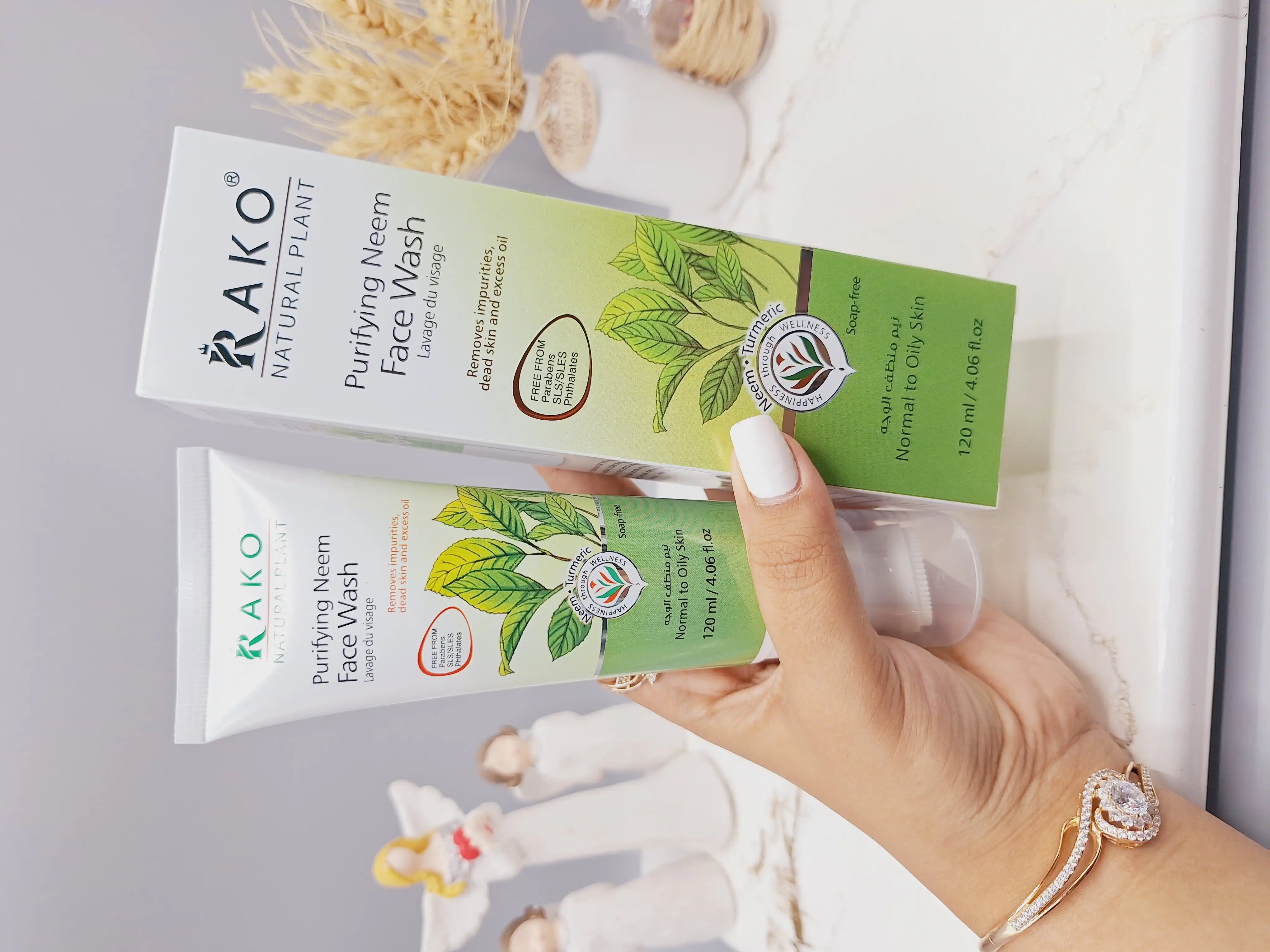 فوم براش دار از بین برنده جوش و چربی مرده برگ ریحان راکو RAKO اصلی کد RK1094