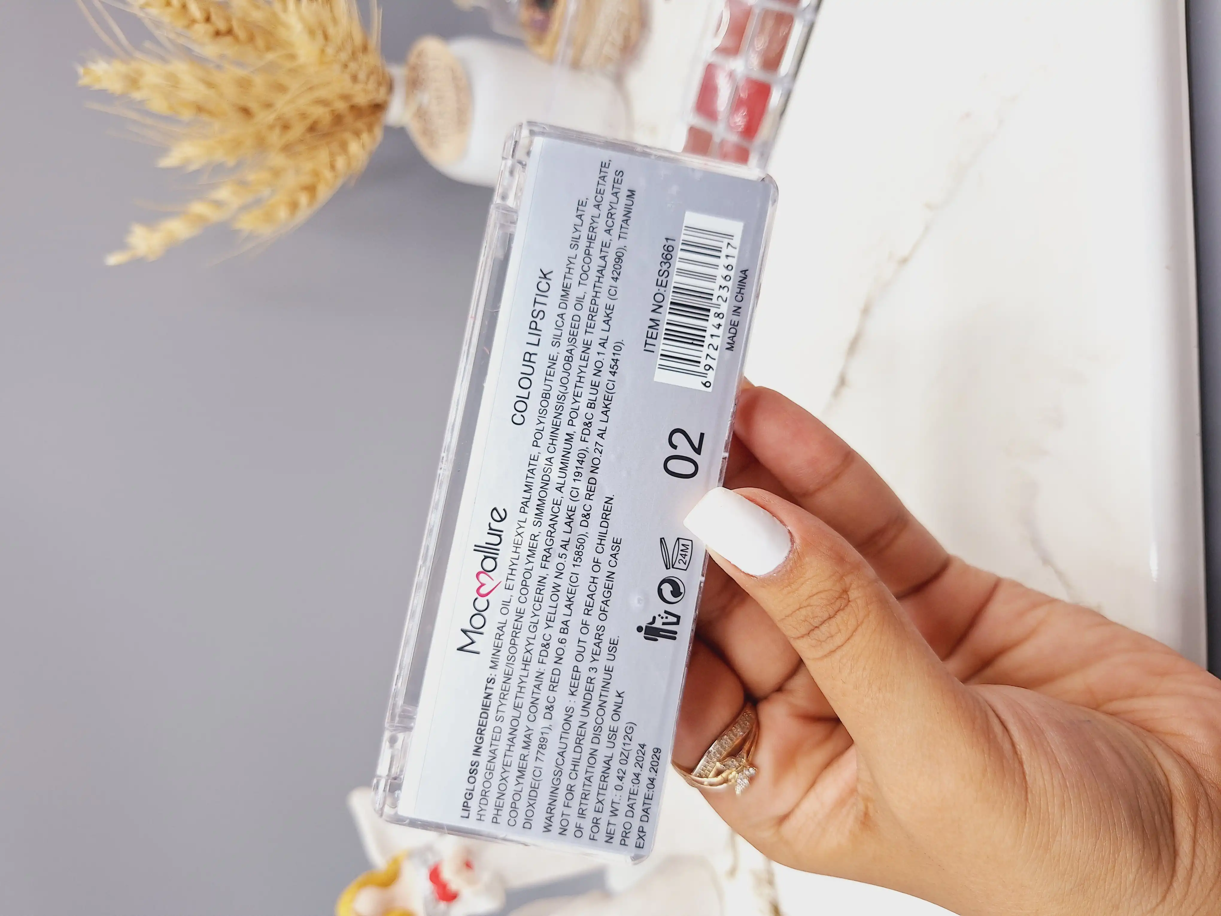 پالت رژ لب 12 تایی کیفیت عالی برند Moccallure کد 3661