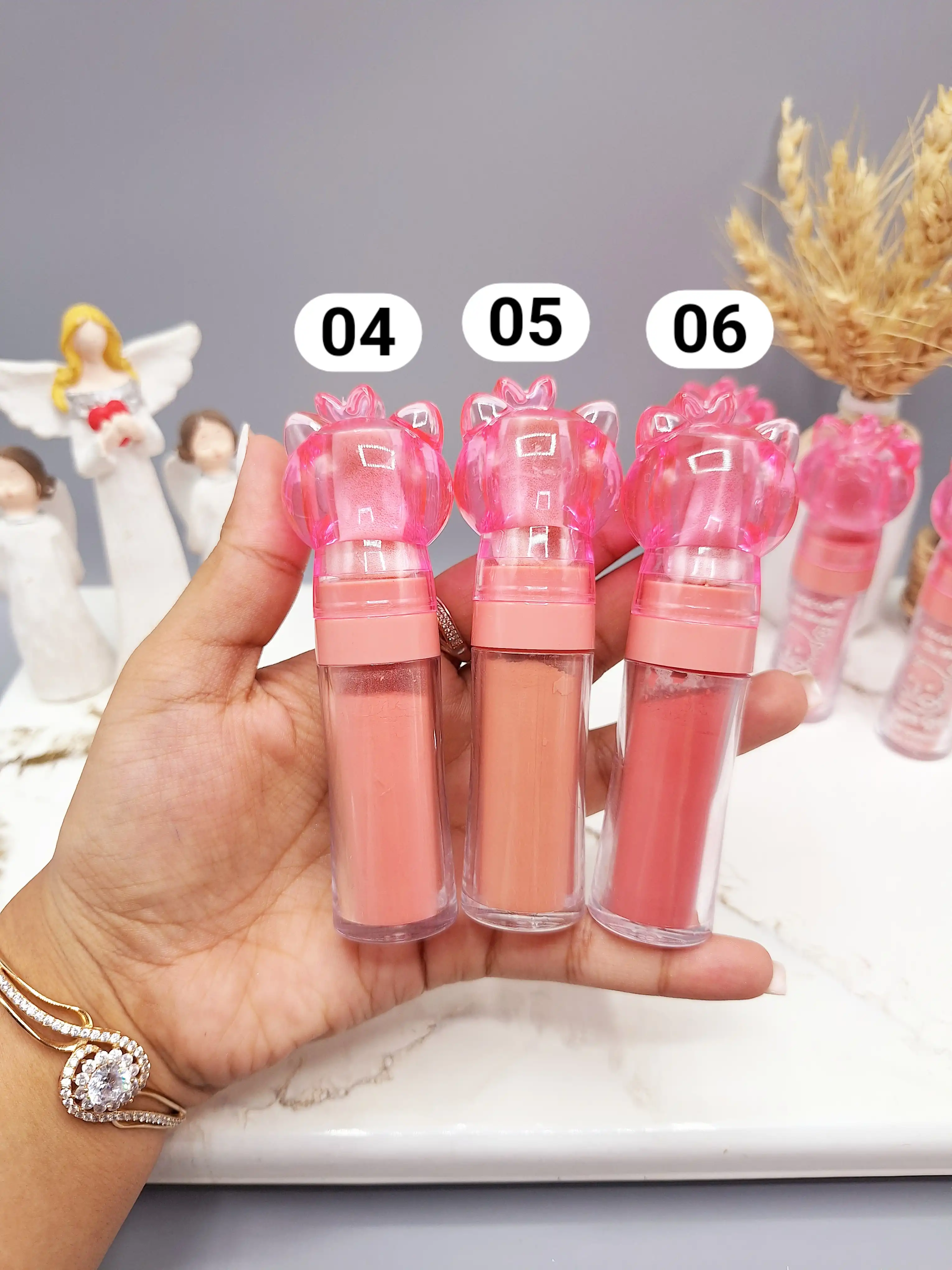 رژ گونه پودری هلو کیتی مدل صورتی باربی برند Rimocoo کد R1439