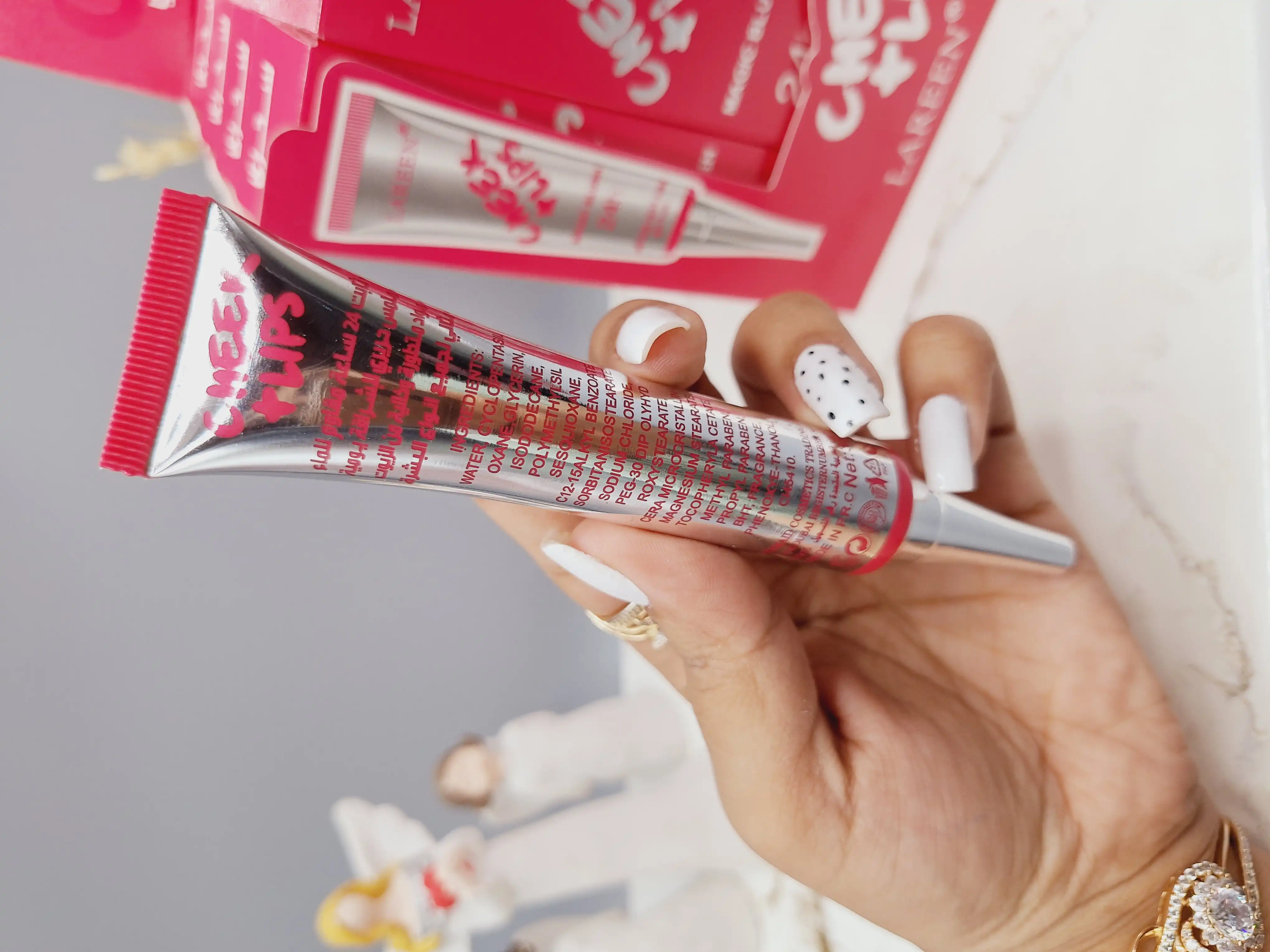 رژ گونه مایع تیوپی حرارتی جادویی برند LAREEN کد D193