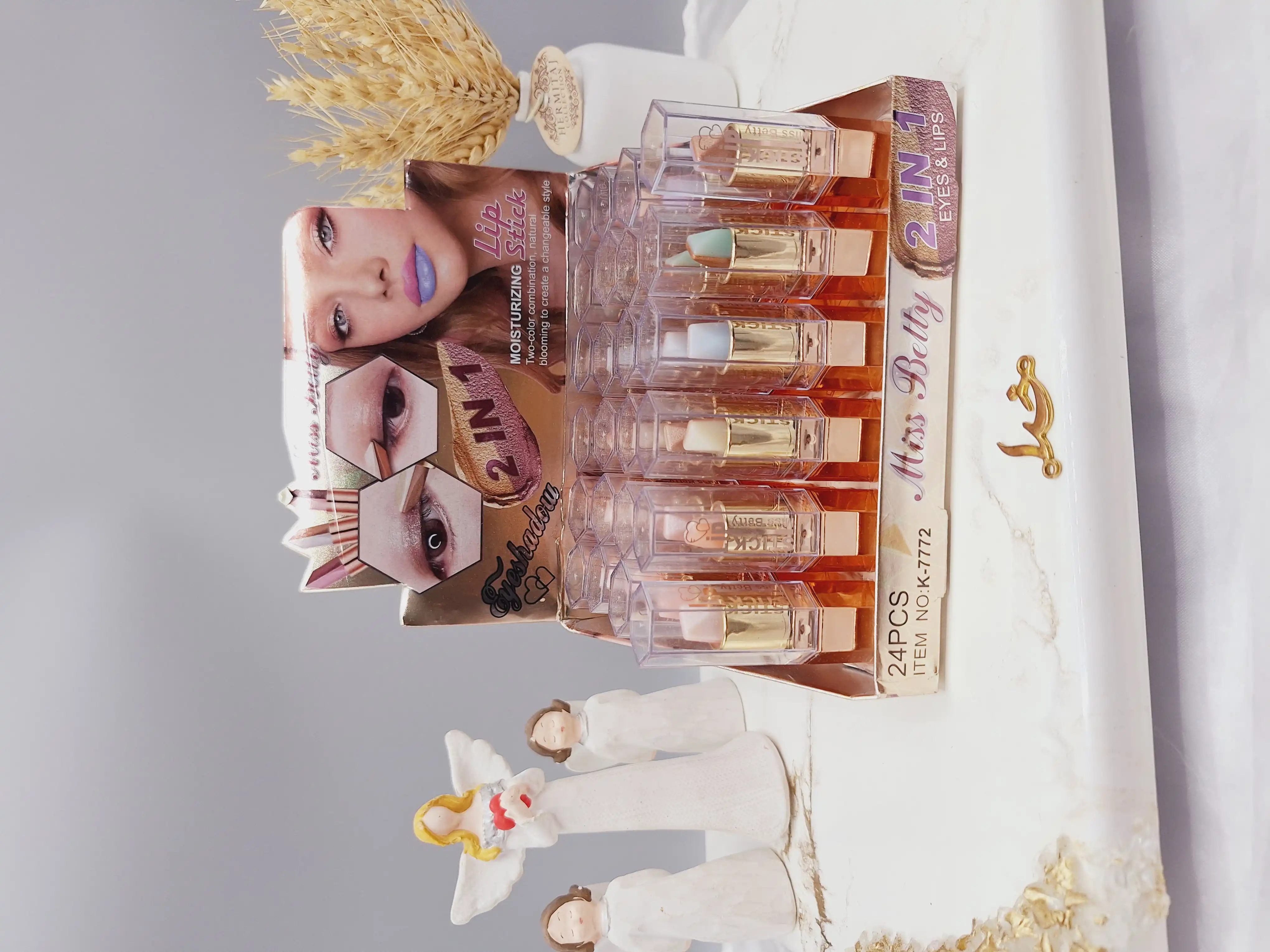 بالم و سایه چشم دو رنگ برند میس بیوتی Miss Betty کد 7772