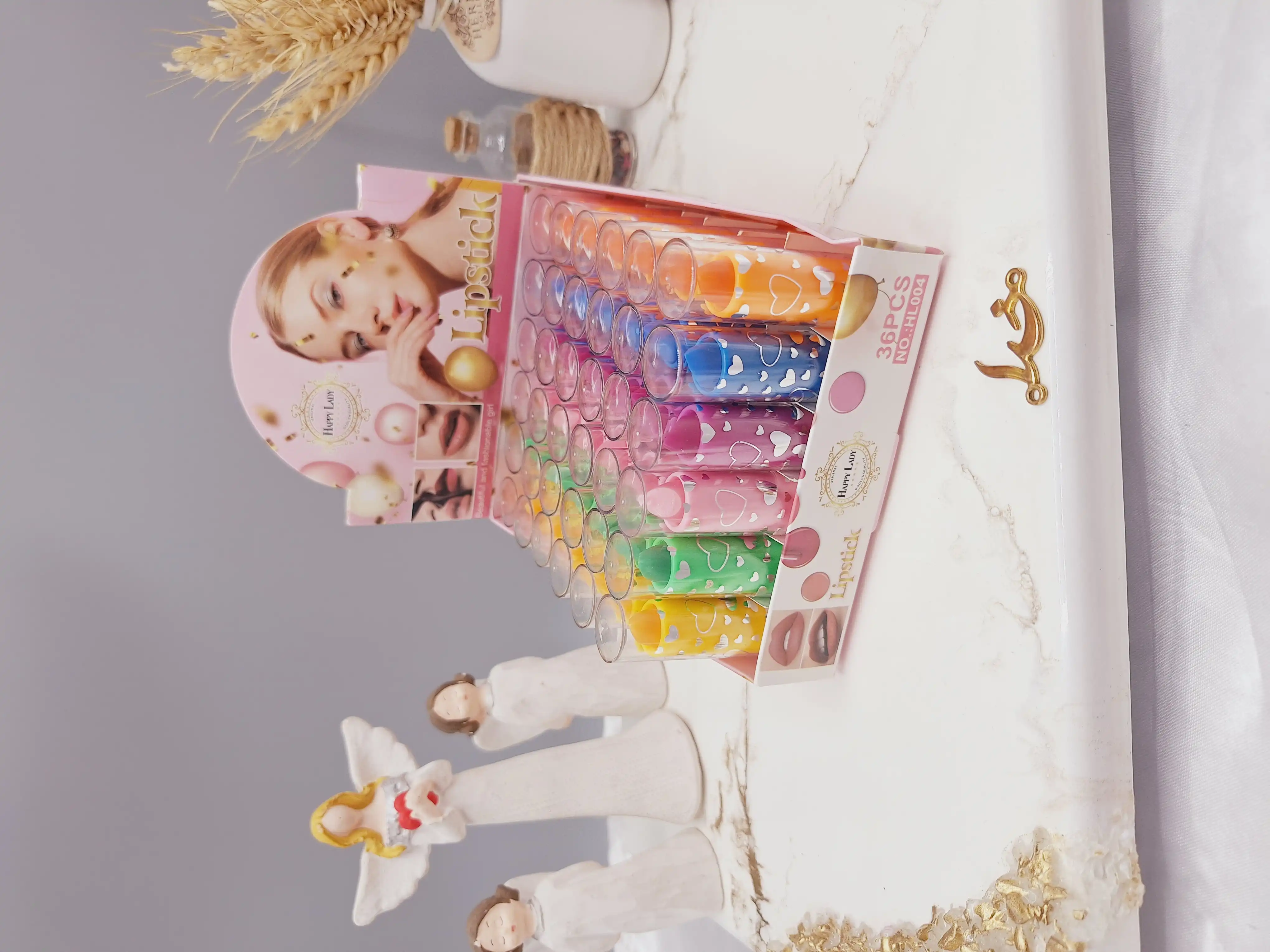 بالم لب حرارتی رنگی برند هپی لیدی HAPPY LADY کد HL004