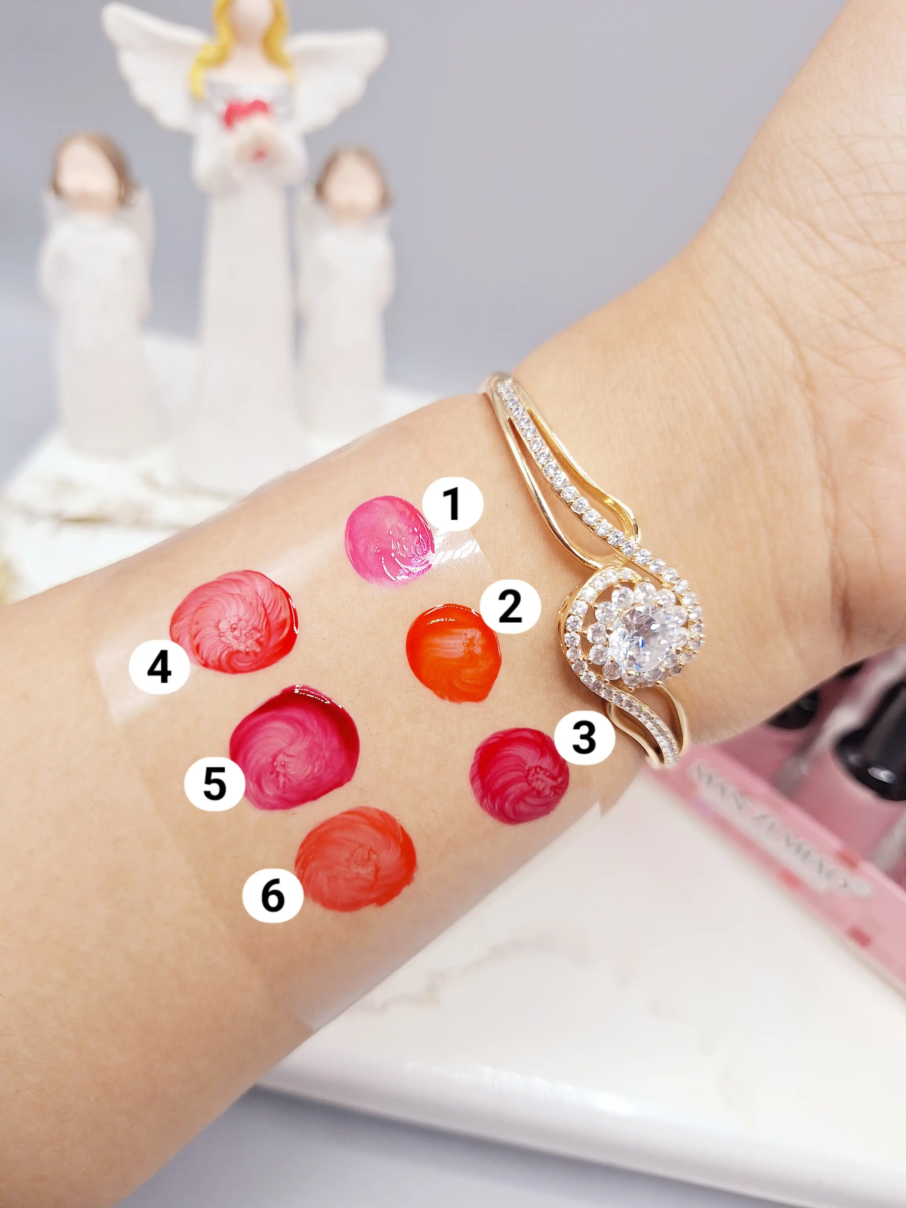 تینت شامپاینی مدل جدید دسته دار برند MAN ZI MIAO کد NO:LC022